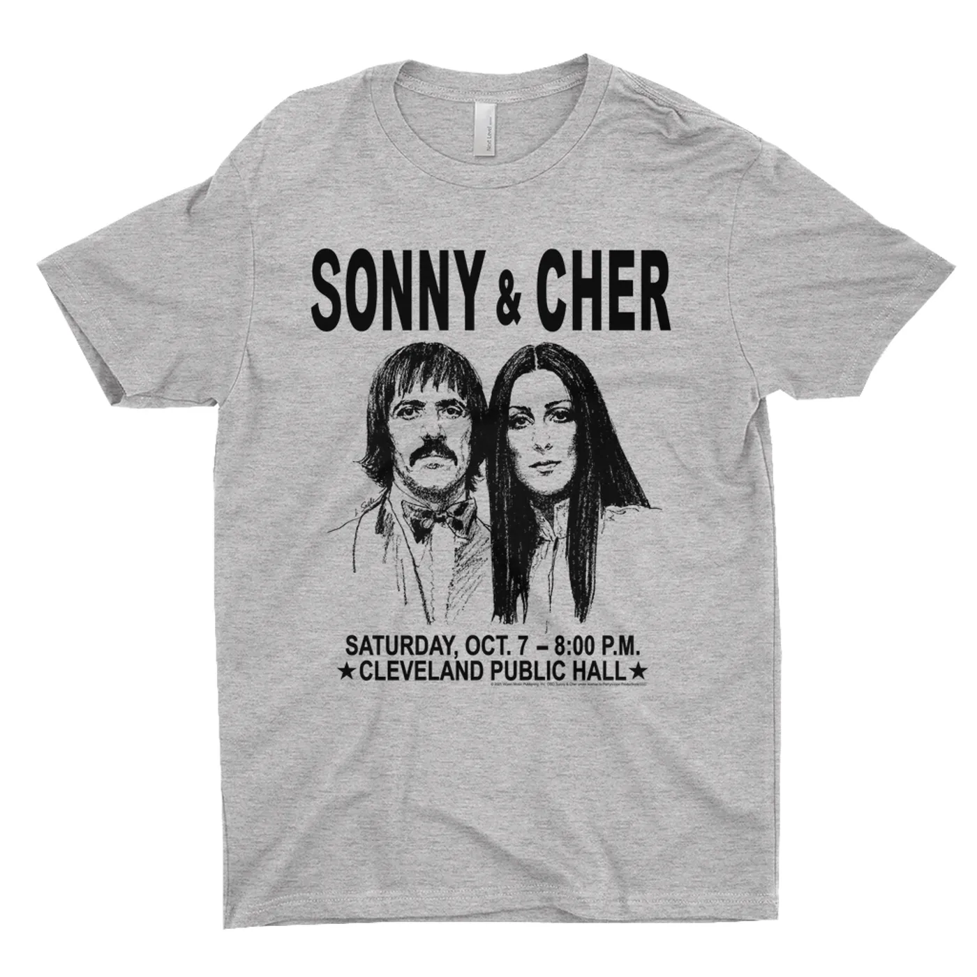 Sonny & Cher T-Shirt | Cleaveland Hall Concert Poster Sonny And Cher Shirt