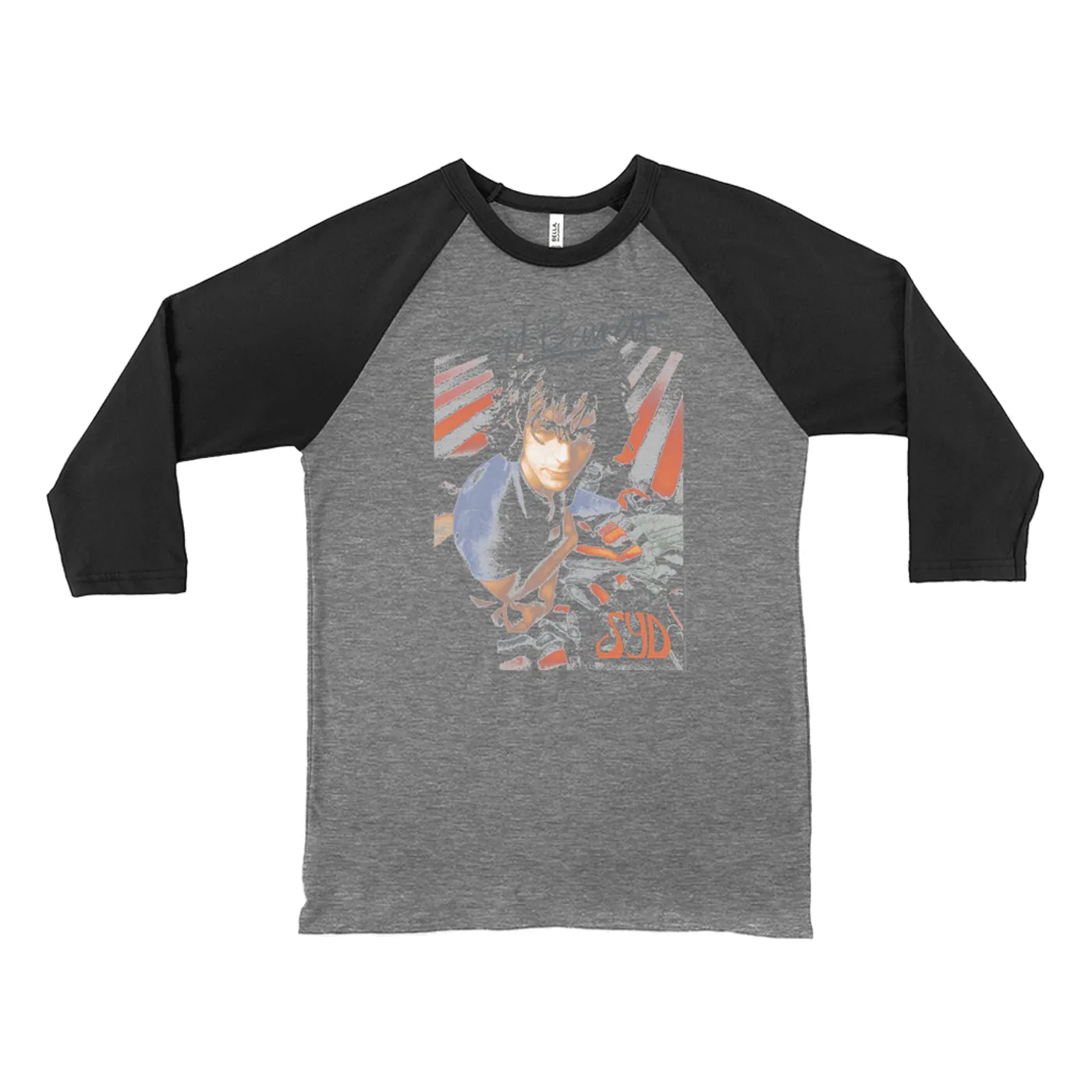 Syd Barrett 3/4 Sleeve Baseball Tee | Syd Barrett Close Up Syd Barrett Shirt