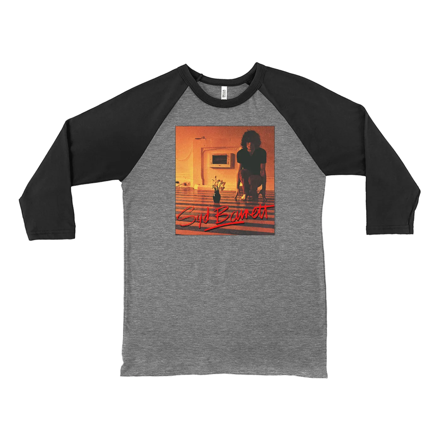 Syd Barrett 3/4 Sleeve Baseball Tee | The Madcap Laughs Album Cover Syd Barrett Shirt (Merchbar Exclusive)