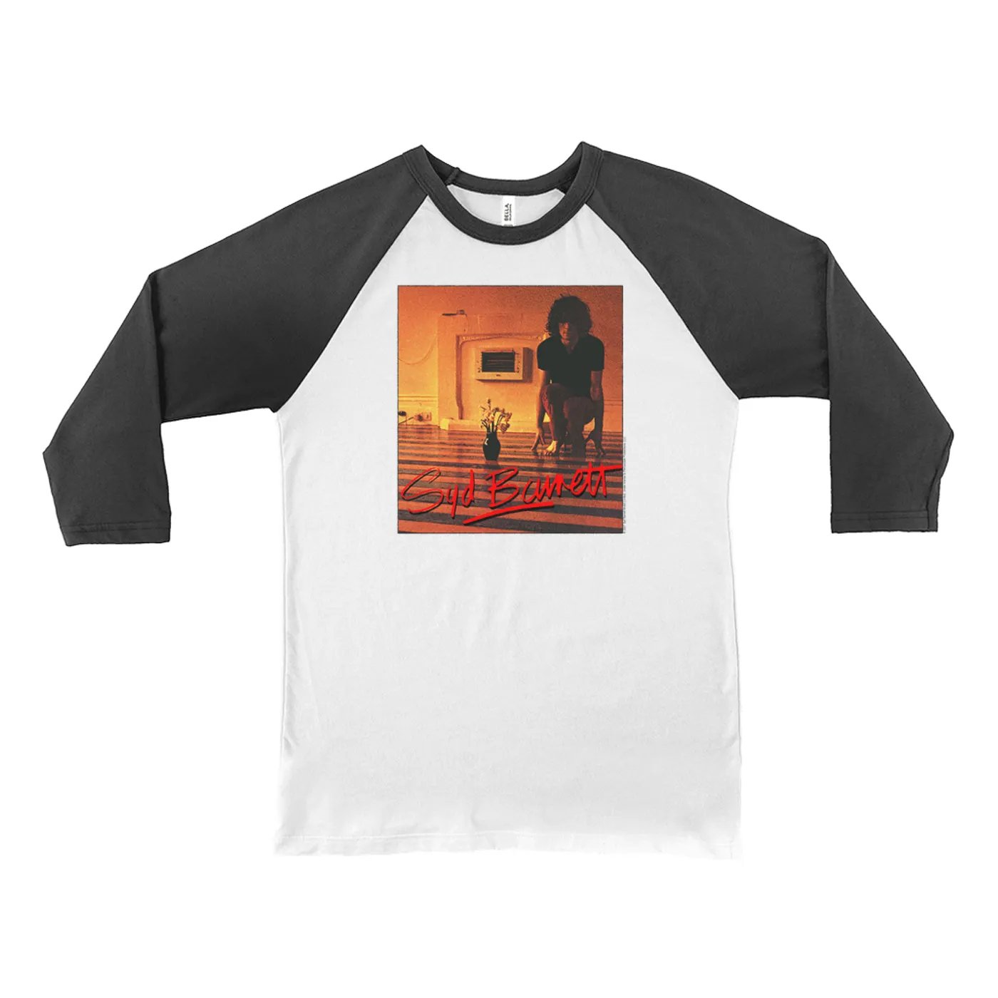 Syd Barrett 3/4 Sleeve Baseball Tee | The Madcap Laughs Album Cover Syd Barrett Shirt (Merchbar Exclusive)