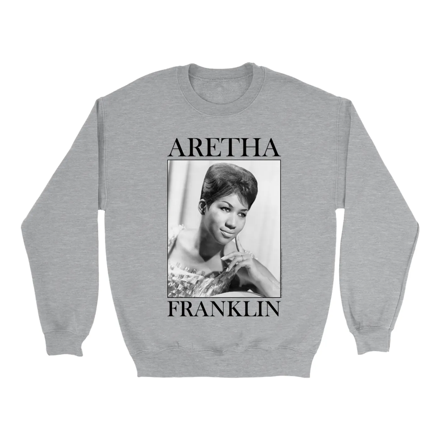Aretha Franklin Sweatshirt | Aretha 1967 Photo Design Aretha Franklin Sweatshirt (Merchbar Exclusive)