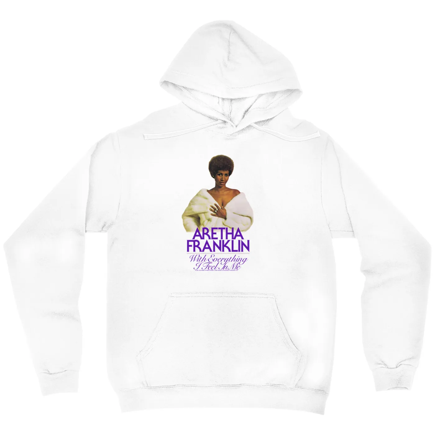 Aretha Franklin Hoodie | With Everything I Feel In Me Album Design Aretha Franklin Hoodie (Merchbar Exclusive)