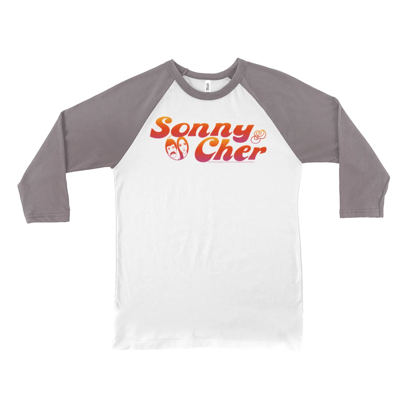 Sonny & Cher 3/4 Sleeve Baseball Tee | Comedy Hour TV Show Logo Sonny and Cher Shirt