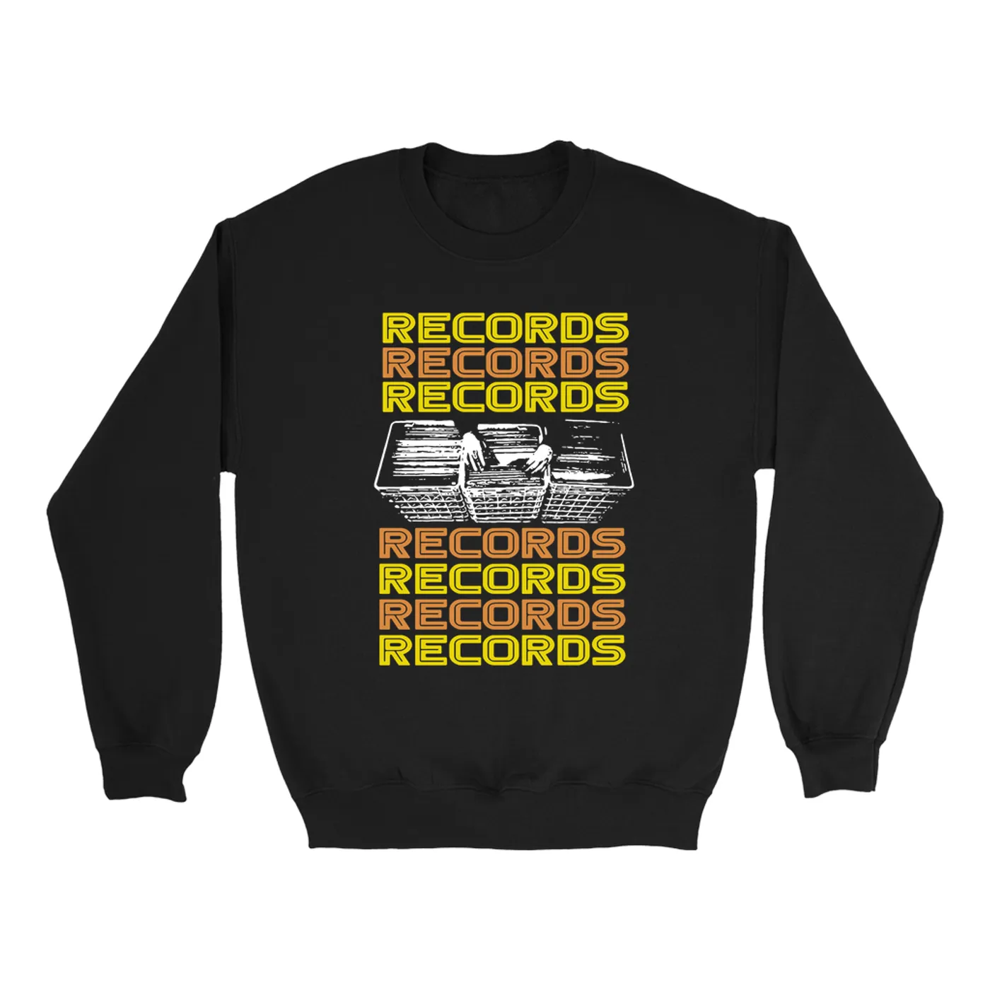 Merchbar Music Life Sweatshirt | Milk Crate Digger Merchbar Music Life Sweatshirt