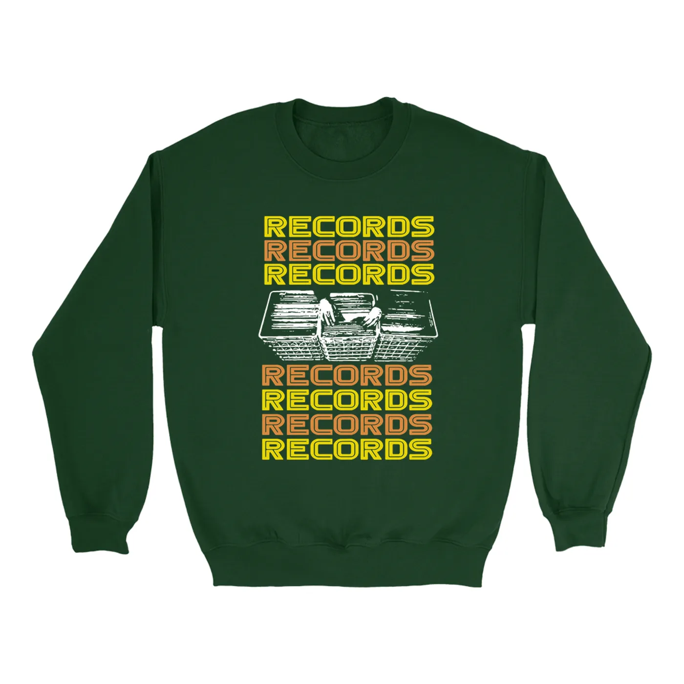 Merchbar Music Life Sweatshirt | Milk Crate Digger Merchbar Music Life Sweatshirt