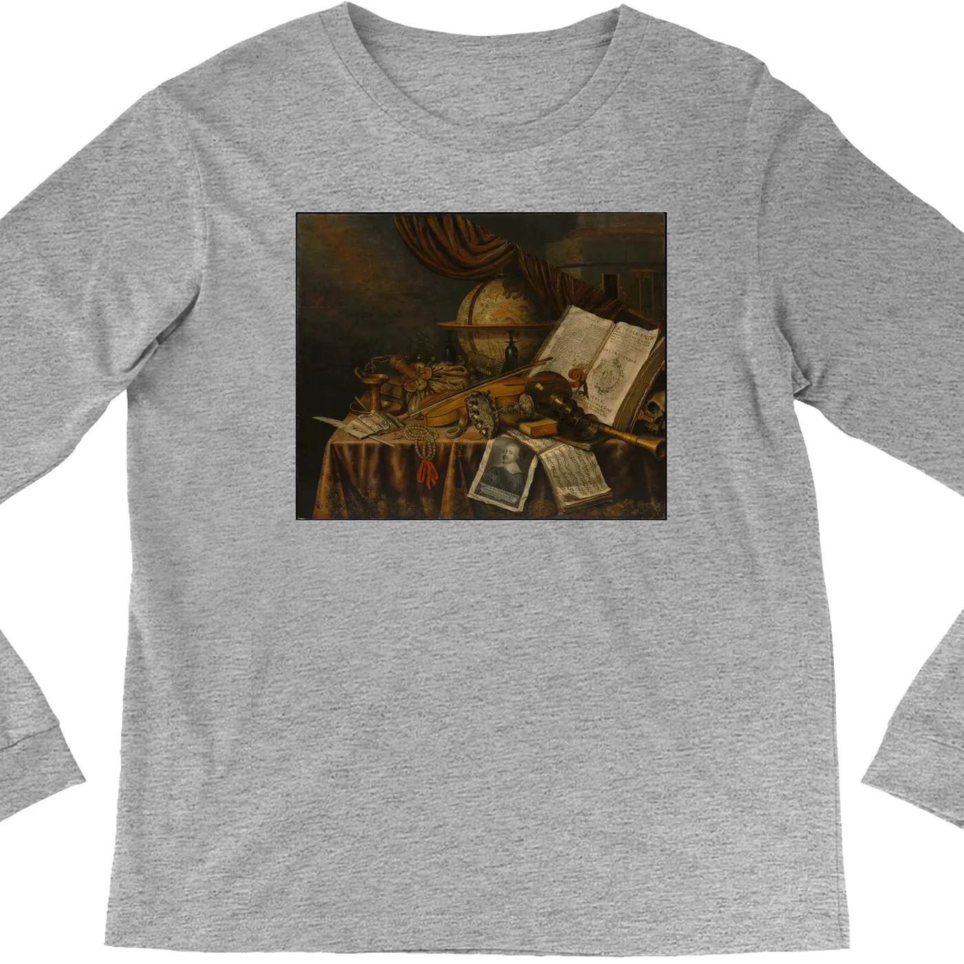Merchbar Museum Series Long Sleeve Shirt | Vanitas Still Life Merchbar Museum Series Shirt