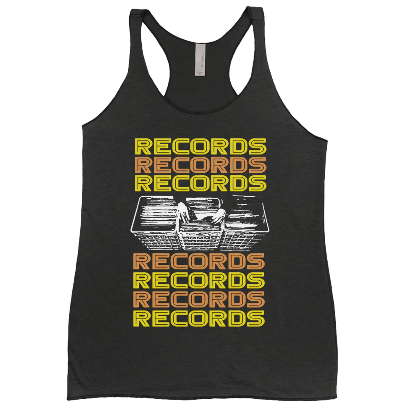 Merchbar Music Life Ladies' Tank Top | Milk Crate Digger Merchbar Music Life Shirt