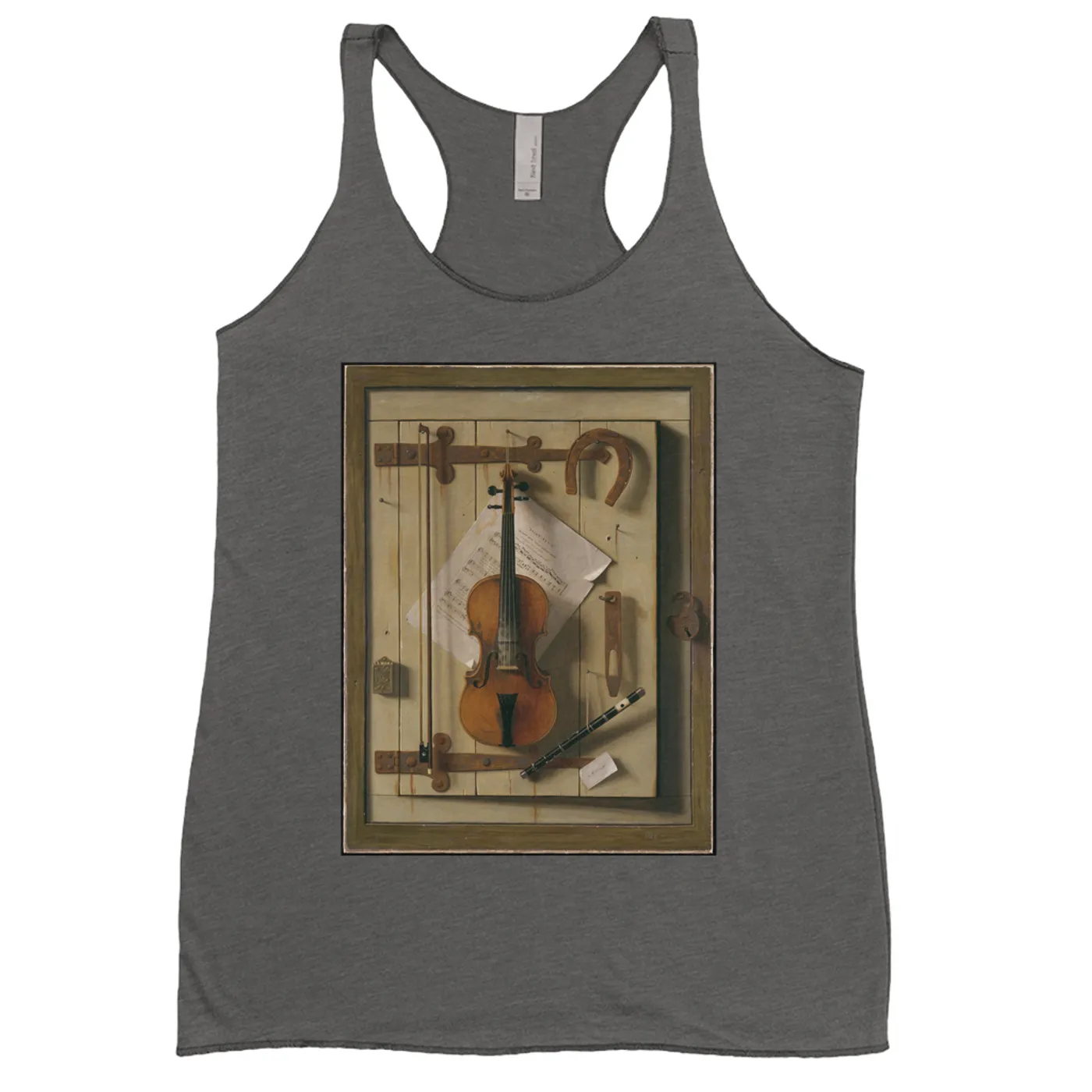Merchbar Museum Series Ladies' Tank Top | Still Life—Violin and Music Merchbar Museum Series Shirt
