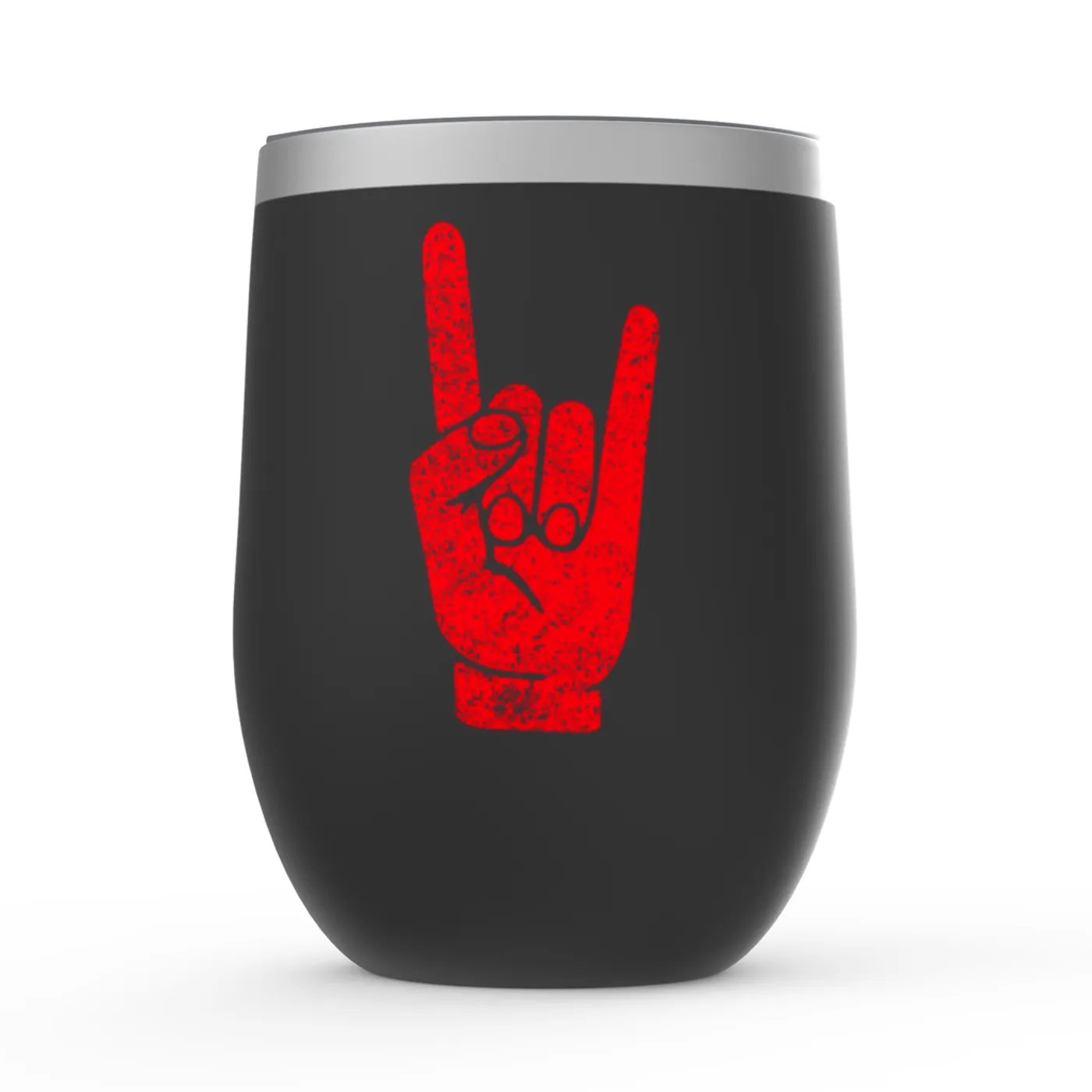 Merchbar Music Life Wine Tumbler | The Sign Of Metal Stemless Wine Tumbler