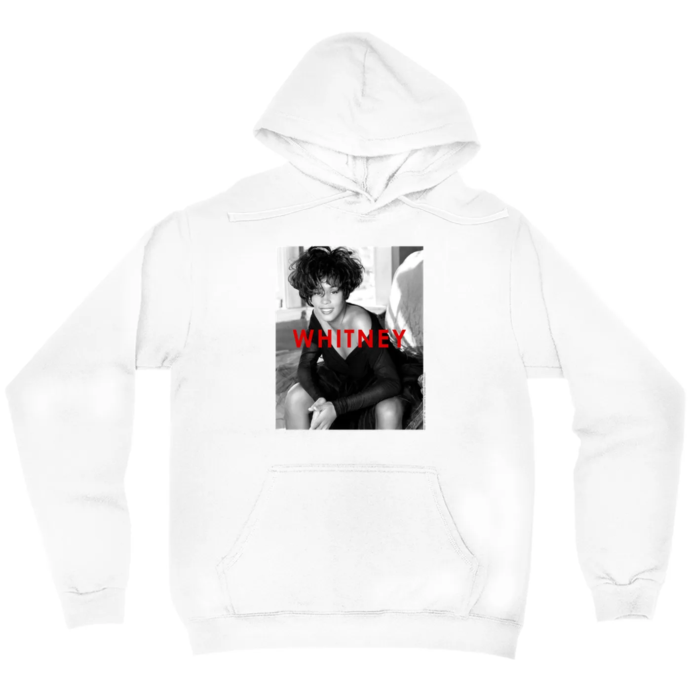 Whitney Houston Hoodie | Bold Black And White Cover Whitney Houston Hoodie