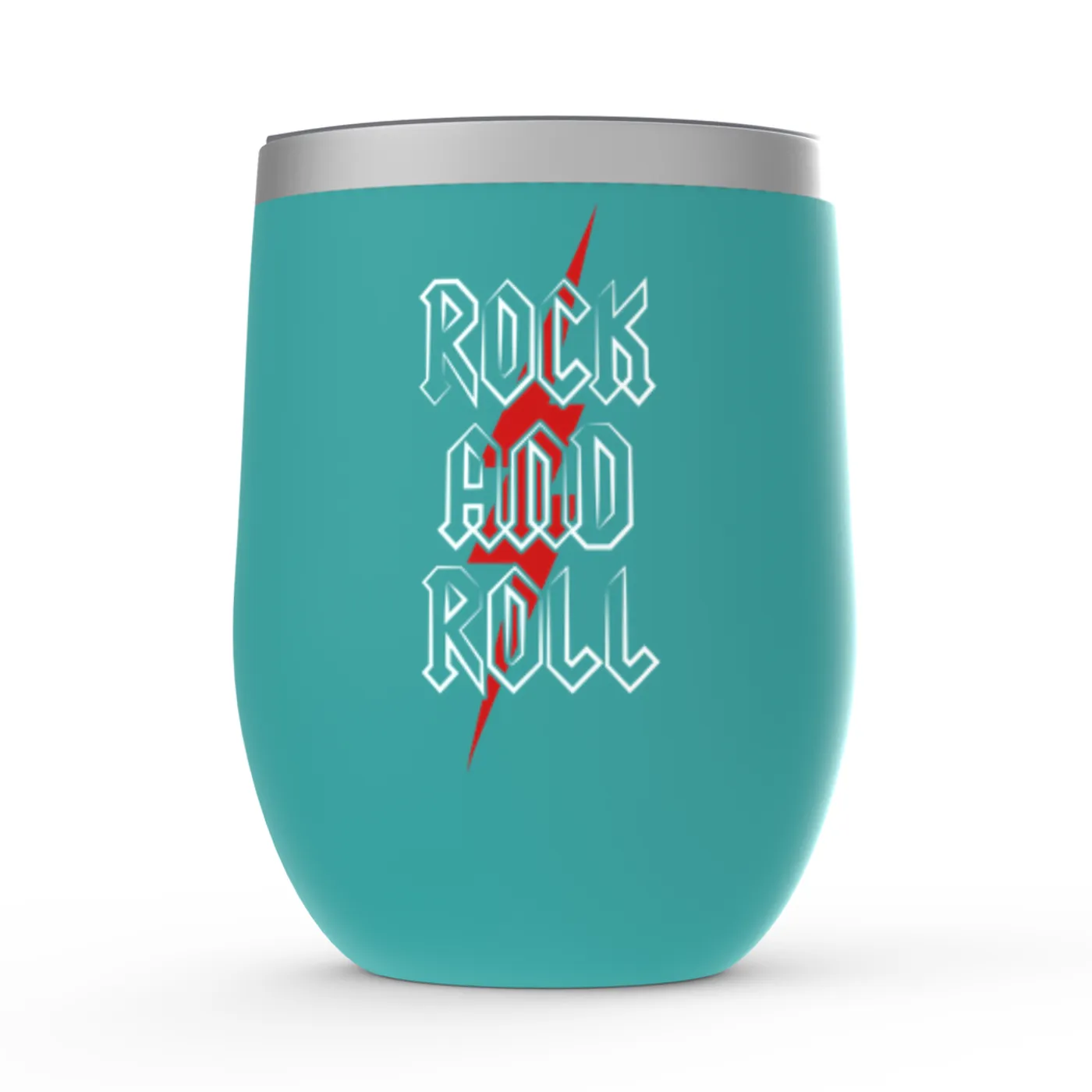 Merchbar Music Life Wine Tumbler | Rock n' Roll Bolt Merchbar Music Life Stemless Wine Tumbler