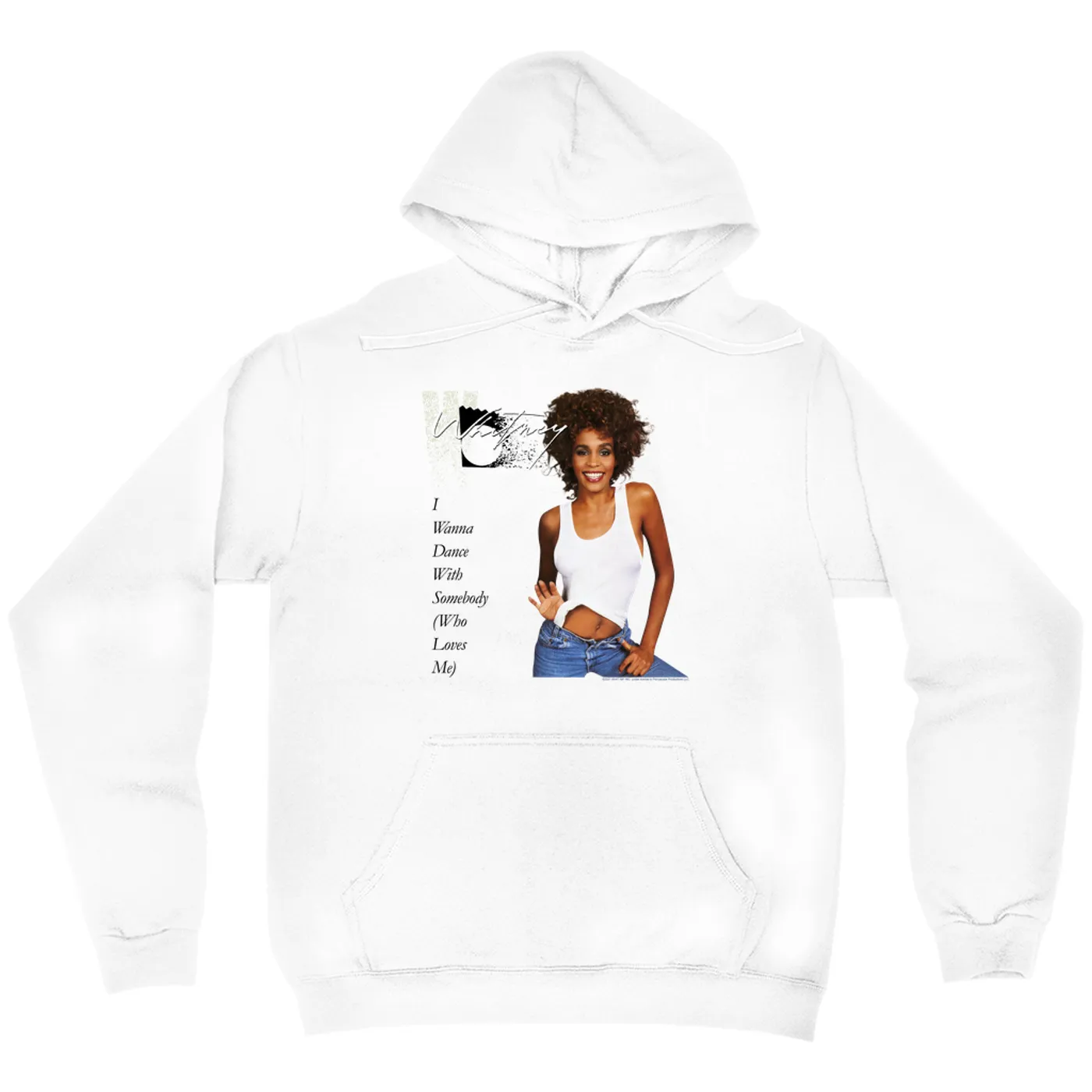 Whitney Houston Hoodie | I Wanna Dance With Somebody Album Cover Whitney Houston Hoodie