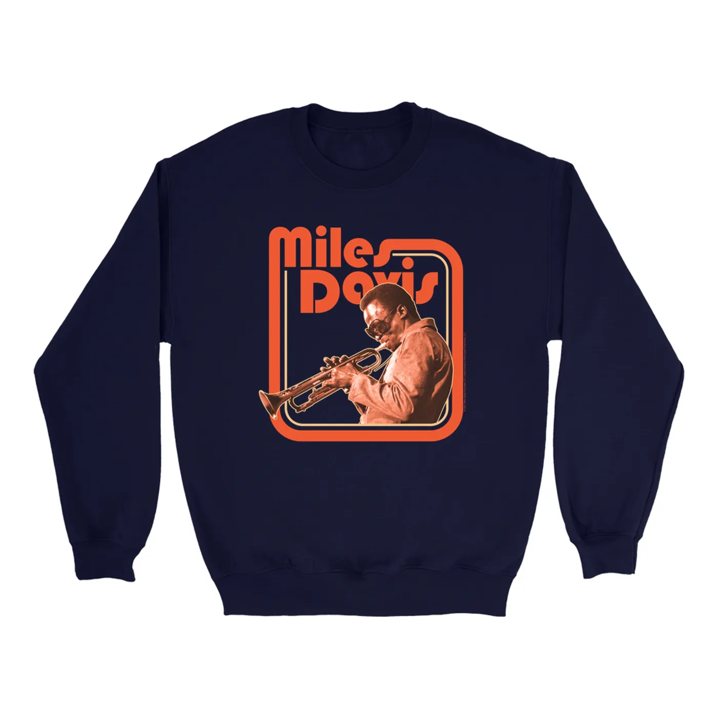 Miles Davis Sweatshirt | Young Miles Retro Image Miles Davis Sweatshirt
