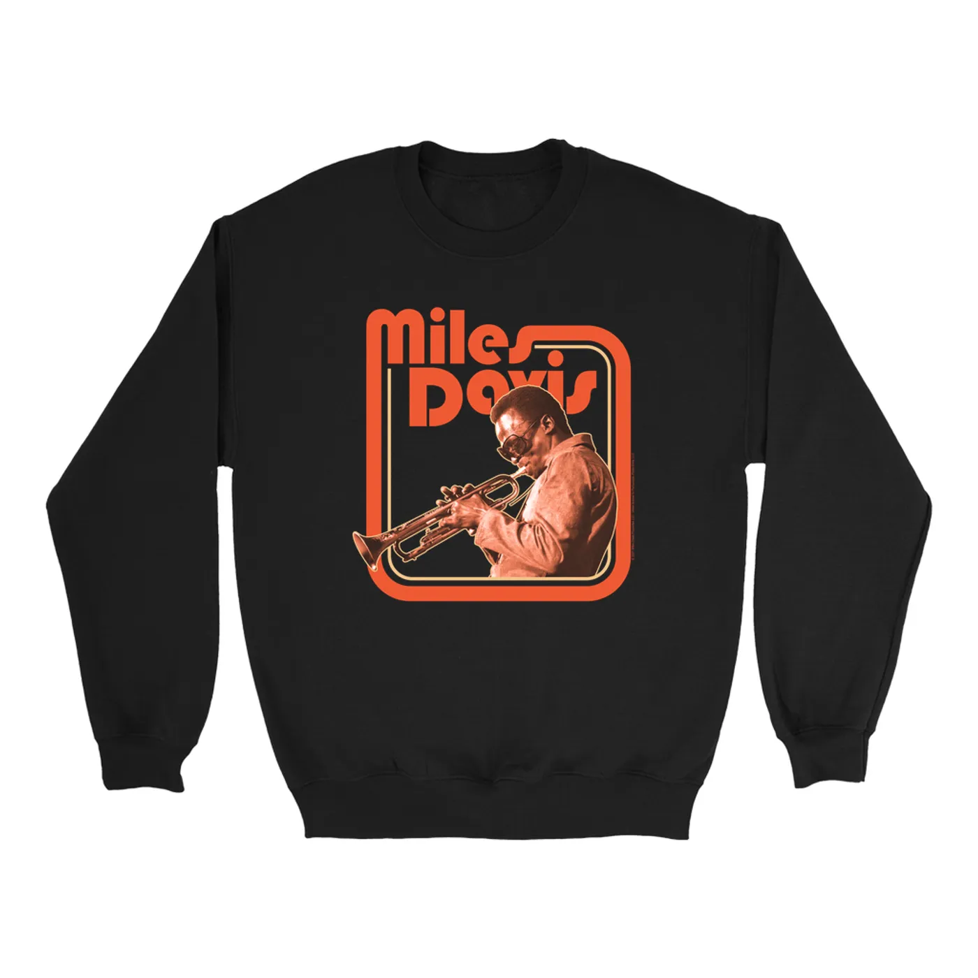 Miles Davis Sweatshirt | Young Miles Retro Image Miles Davis Sweatshirt