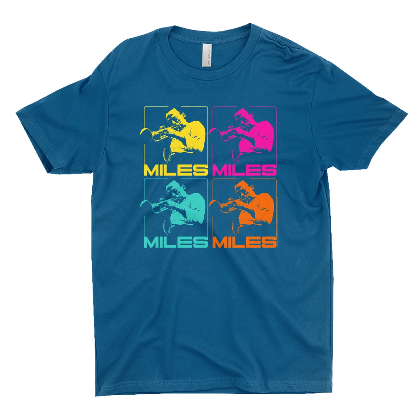 Miles Davis T-Shirt | Miles Playing Trumpet Pop Art Design Miles Davis Shirt (Merchbar Exclusive)