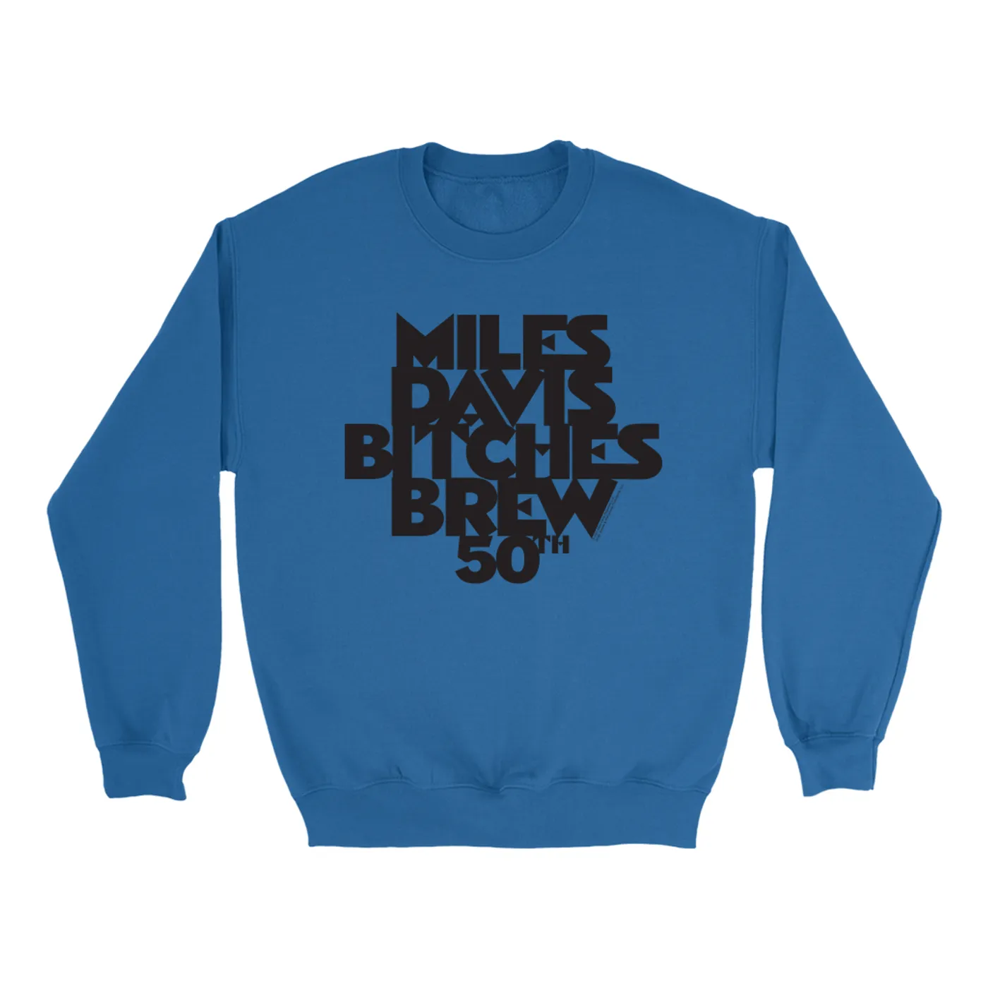Miles Davis Sweatshirt | 50th Anniversary Bitches Brew Logo Black Miles Davis Sweatshirt
