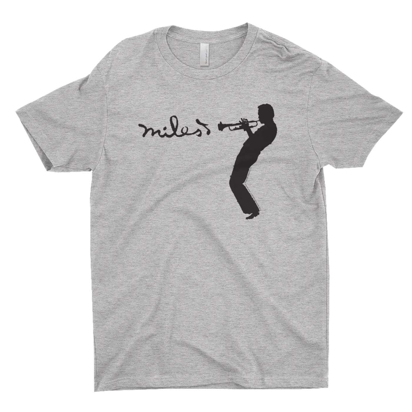 Miles Davis T-Shirt | Miles Playing Trumpet Logo Miles Davis Shirt