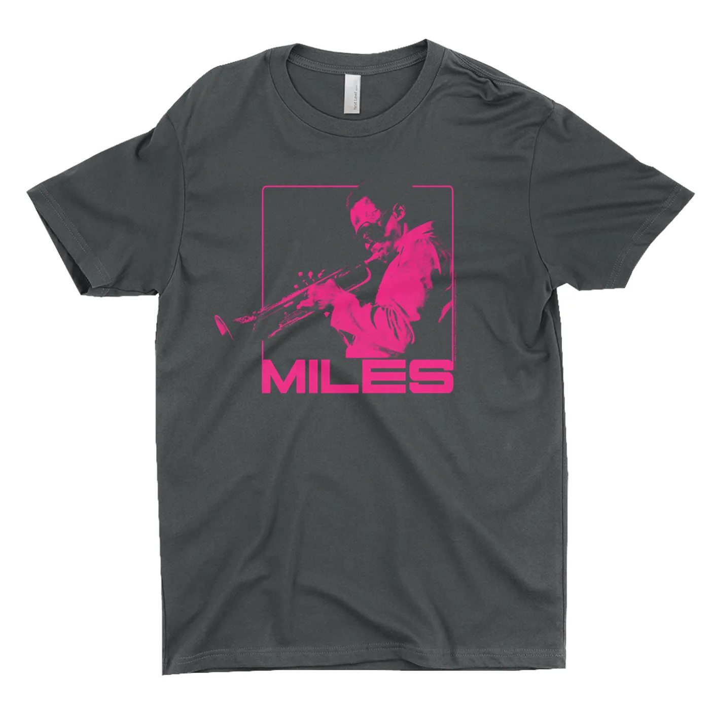 Miles Davis T-Shirt | Miles Playing Trumpet Hot Pink Design Miles Davis Shirt