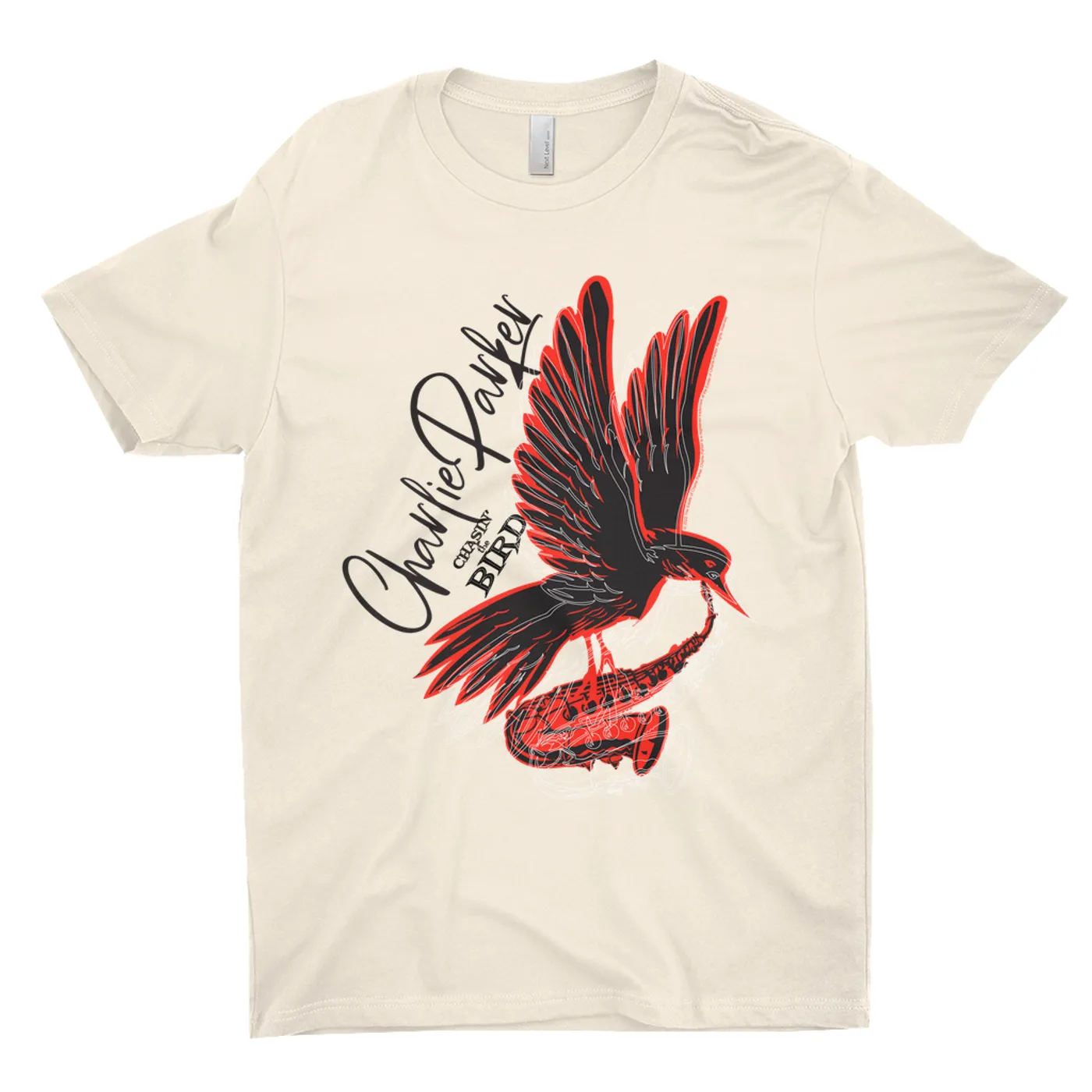 Charlie Parker T-Shirt | Chasin' The Bird Black And Red Design Charlie Parker Shirt