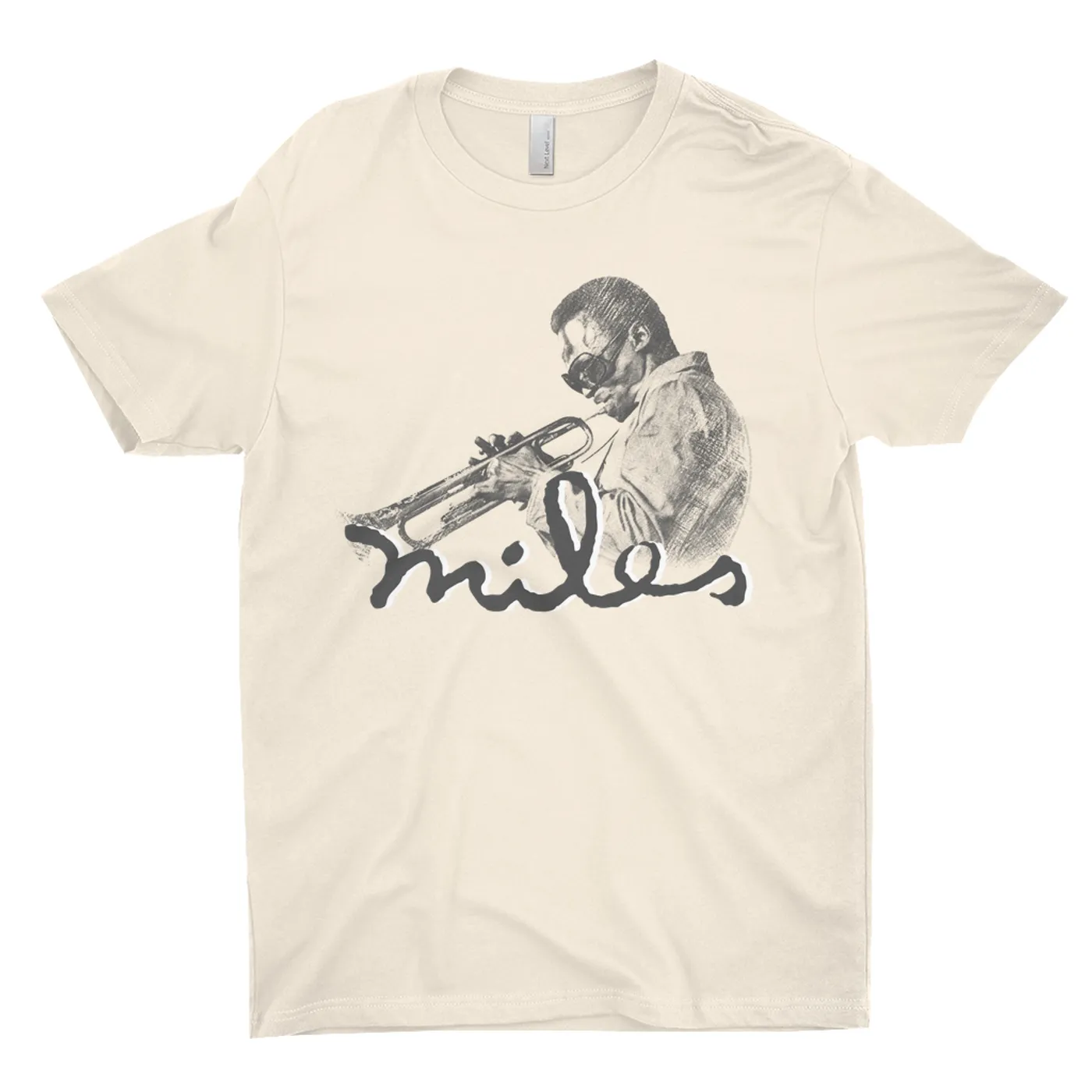 Miles Davis T-Shirt | Miles Playing Trumpet Pencil Sketch Miles Davis Shirt