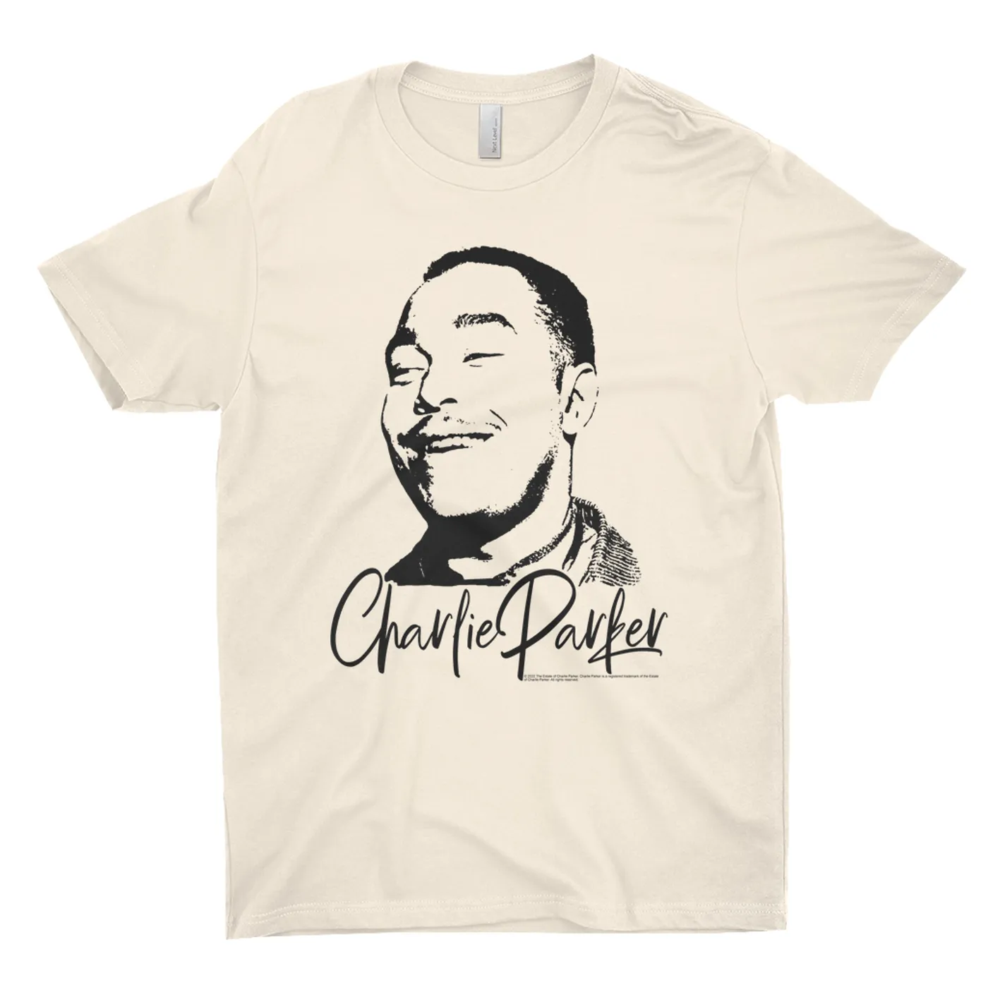 Charlie Parker T-Shirt | Grinning Charlie With Logo Design Charlie Parker Shirt (Merchbar Exclusive)
