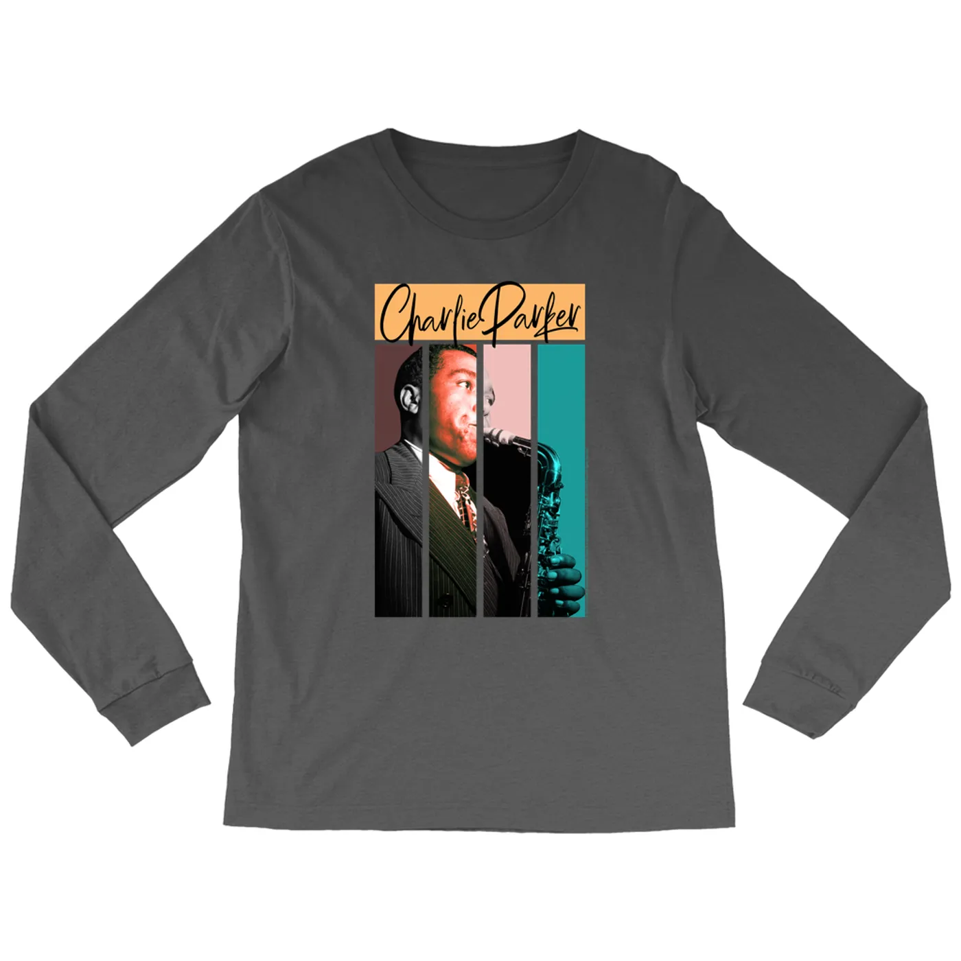 Charlie Parker Long Sleeve Shirt | Multi-Color Charlie Photo Design Charlie Parker Shirt