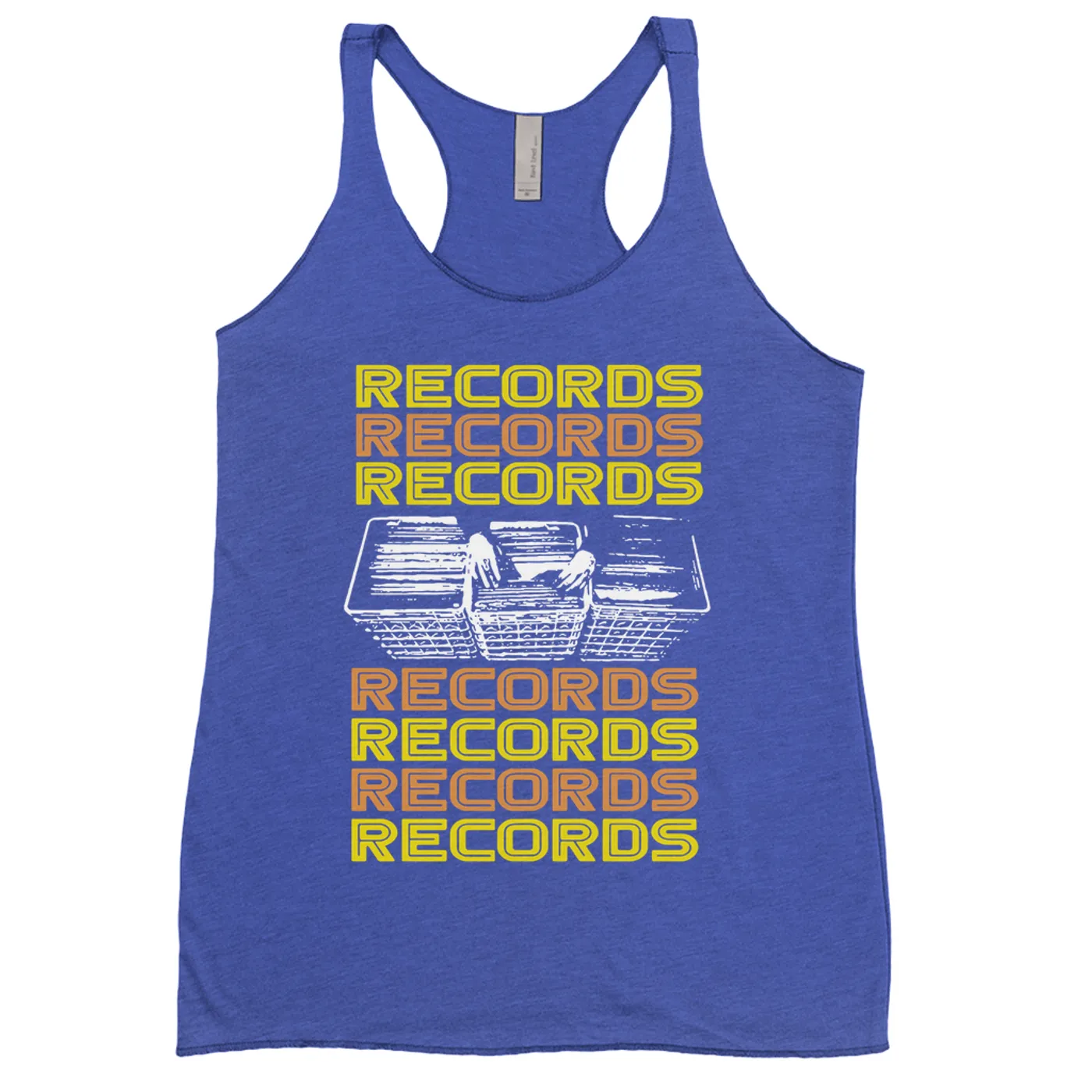 Merchbar Music Life Colorful Racerback Tank | Milk Crate Digger Merchbar Music Life Tank Top