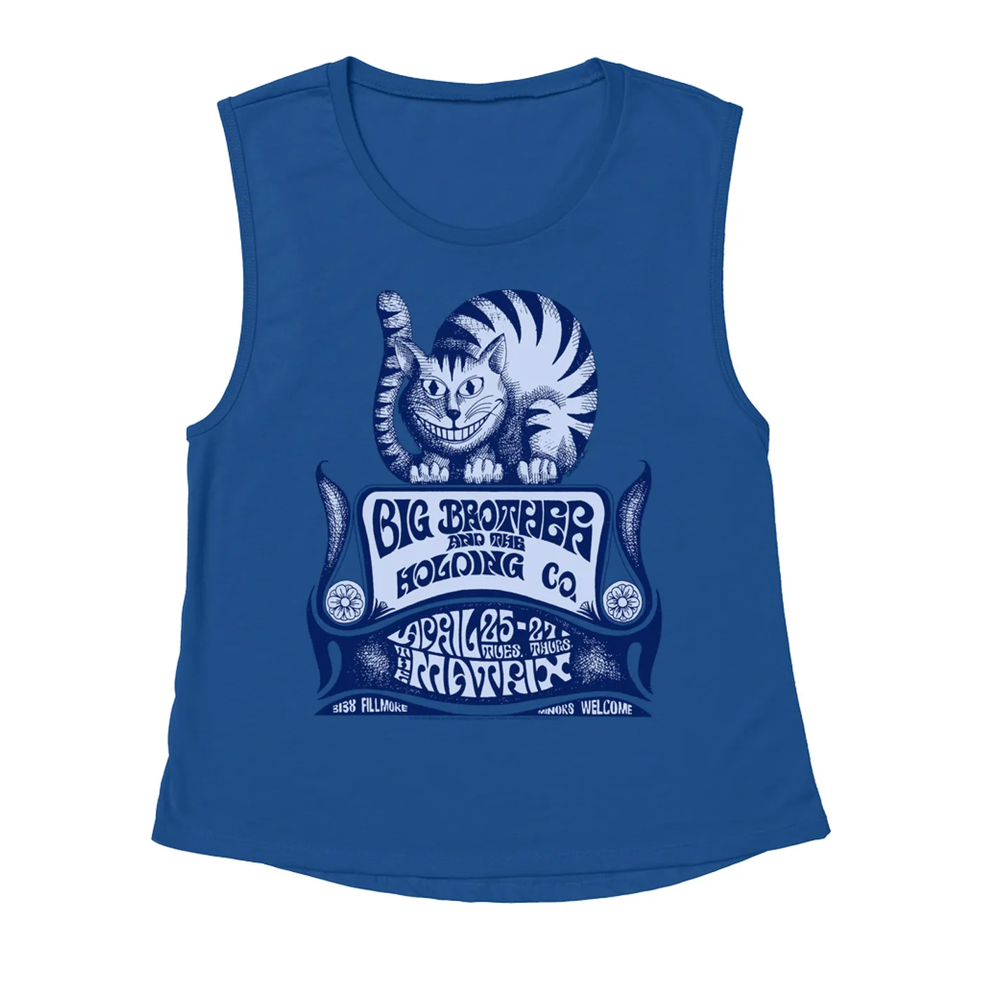 Big Brother & The Holding Company Ladies' Muscle Tank Top | Big Brother And The Holding Company Feat. Janis Joplin The Matrix Concert Flyer Big Brother and The Holding Company Shirt