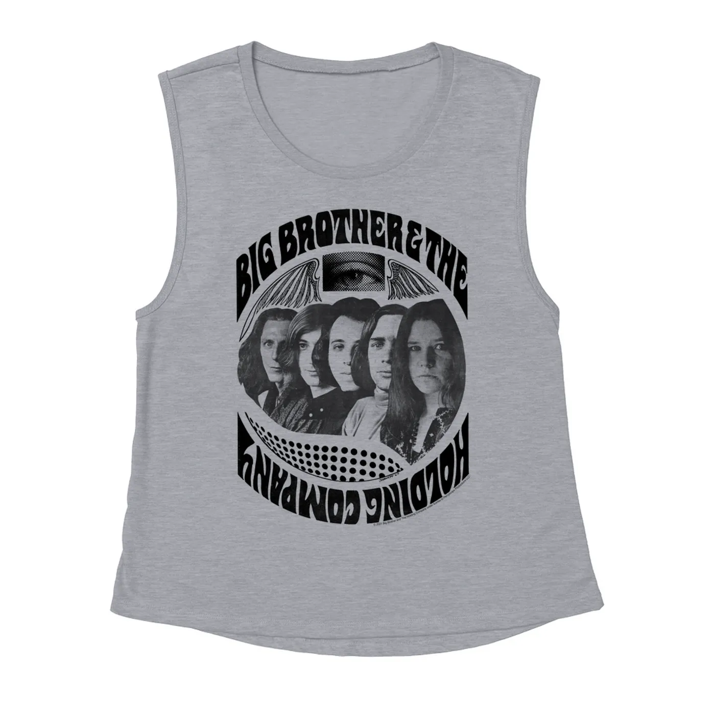 Big Brother and The Holding Co. Ladies' Muscle Tank Top | Big Brother & The Holding Company Feat. Janis Joplin 1967 Poster Big Brother and The Holding Co. Shirt