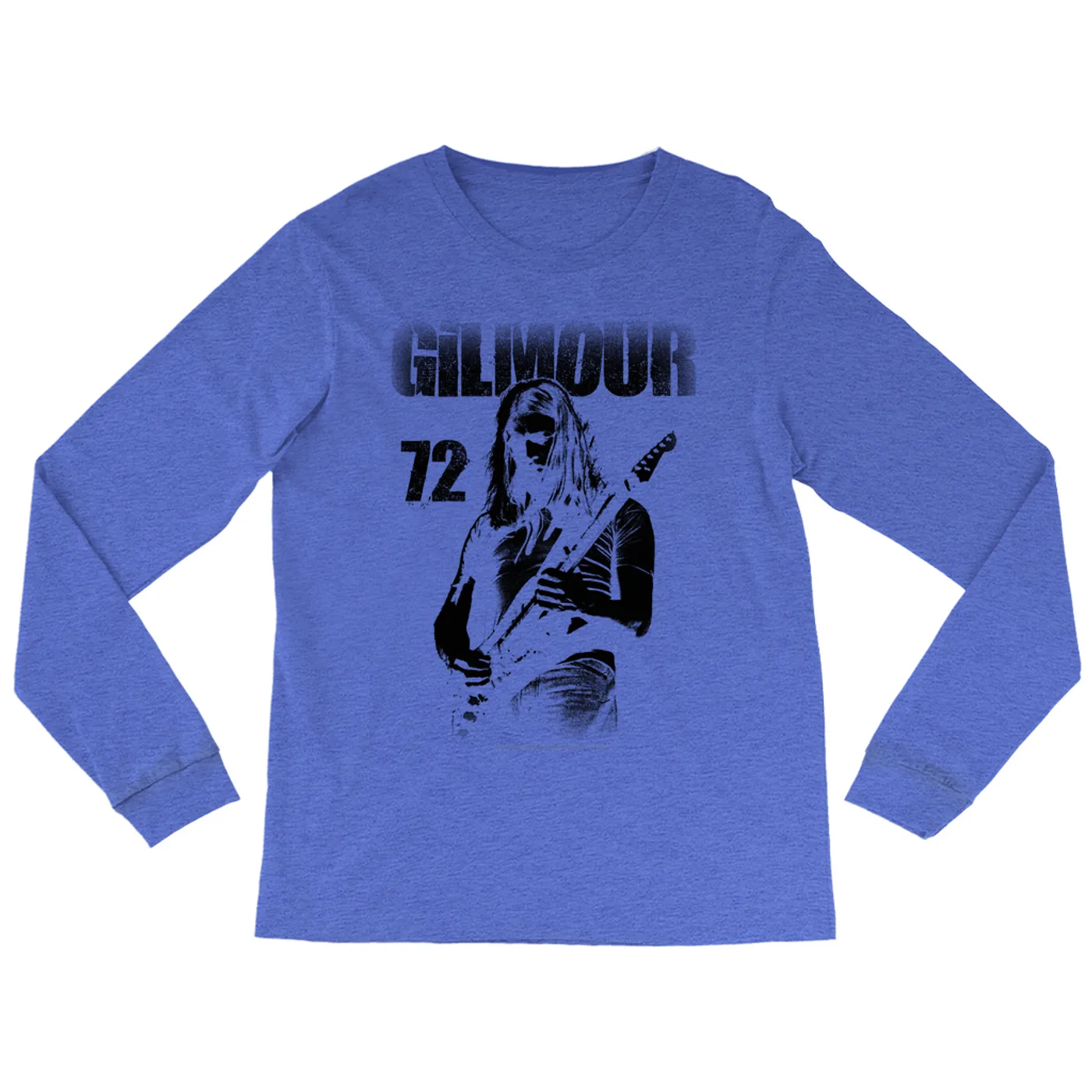 David Gilmour Heather Long Sleeve Shirt | Gilmour 1972 Design Distressed David Gilmour Shirt