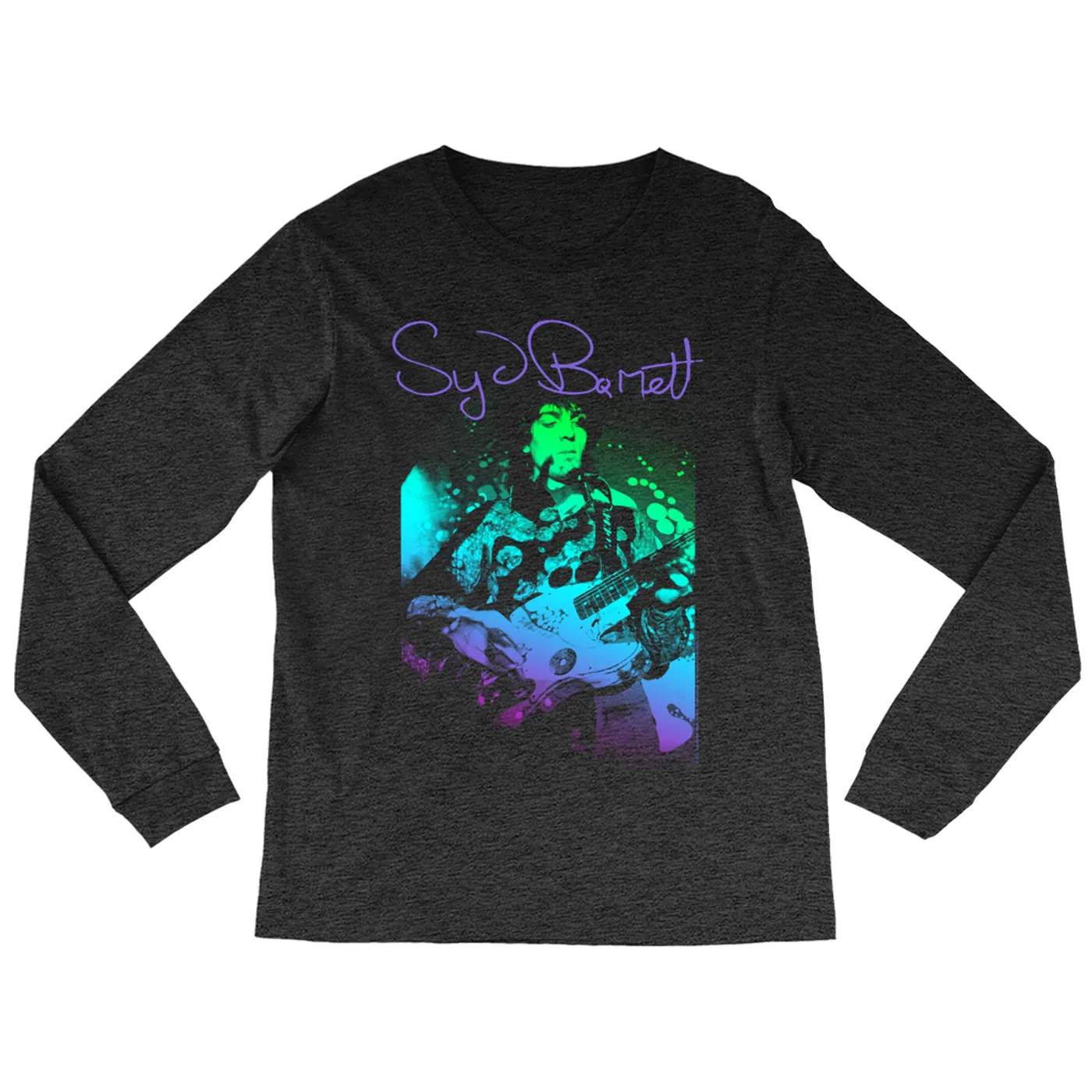 Syd Barrett Heather Long Sleeve Shirt | Syd Psychedelic Design Syd Barrett Shirt
