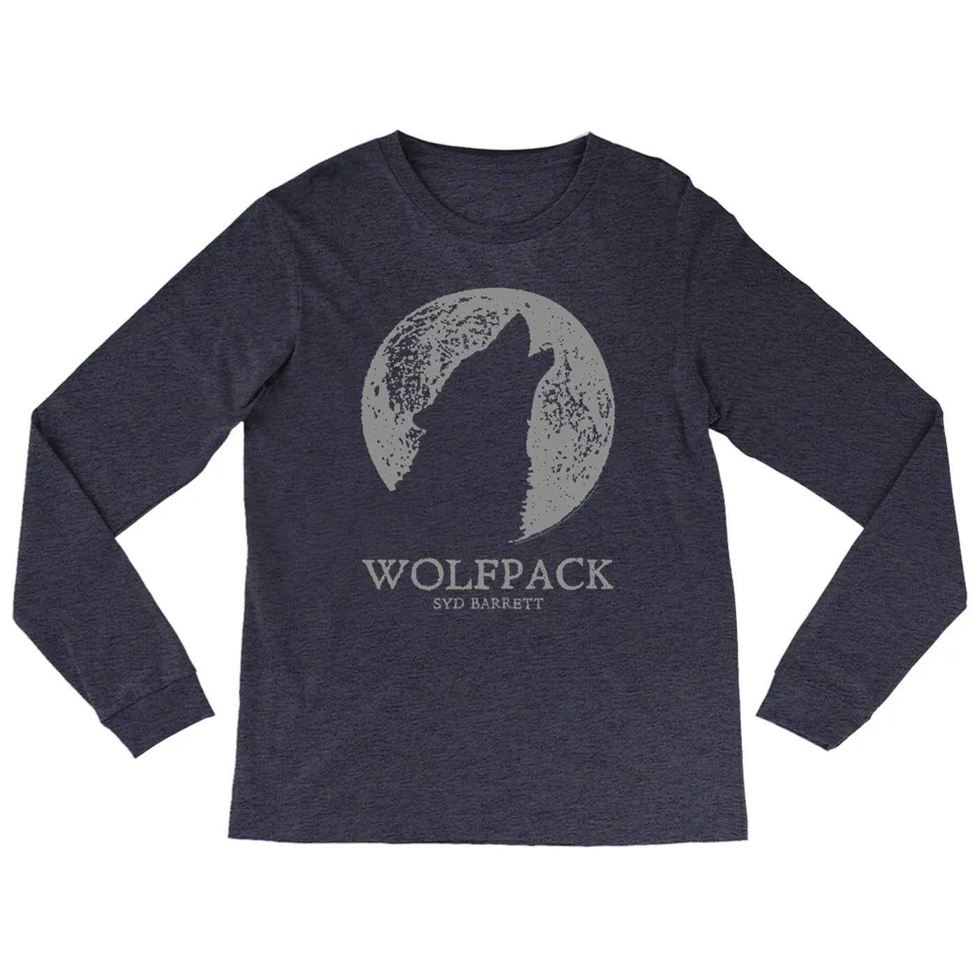 Syd Barrett Heather Long Sleeve Shirt | Wolfpack Distressed Syd Barrett Shirt