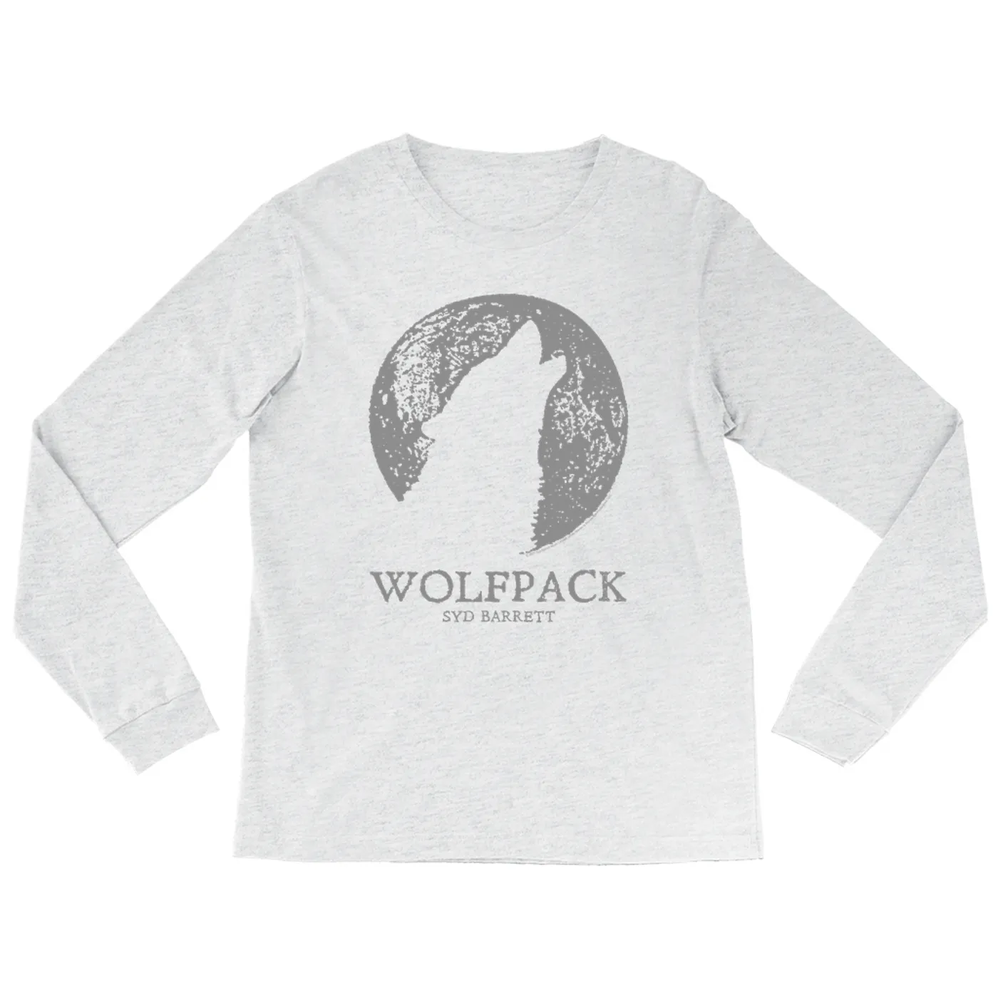 Syd Barrett Heather Long Sleeve Shirt | Wolfpack Distressed Syd Barrett Shirt