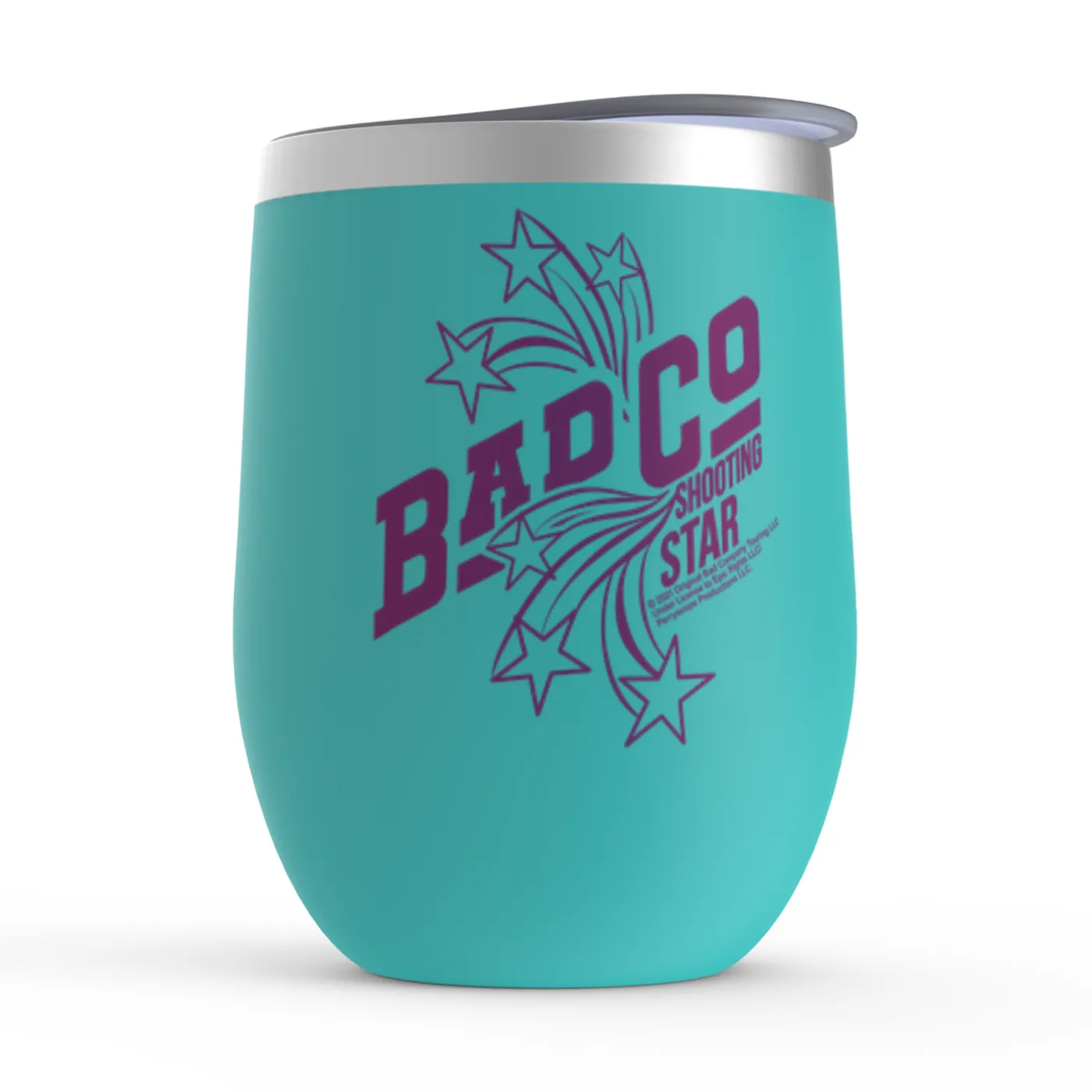 Bad Company Wine Tumbler | Shooting Star In Purple Bad Company Stemless Wine Tumbler (Merchbar Exclusive)