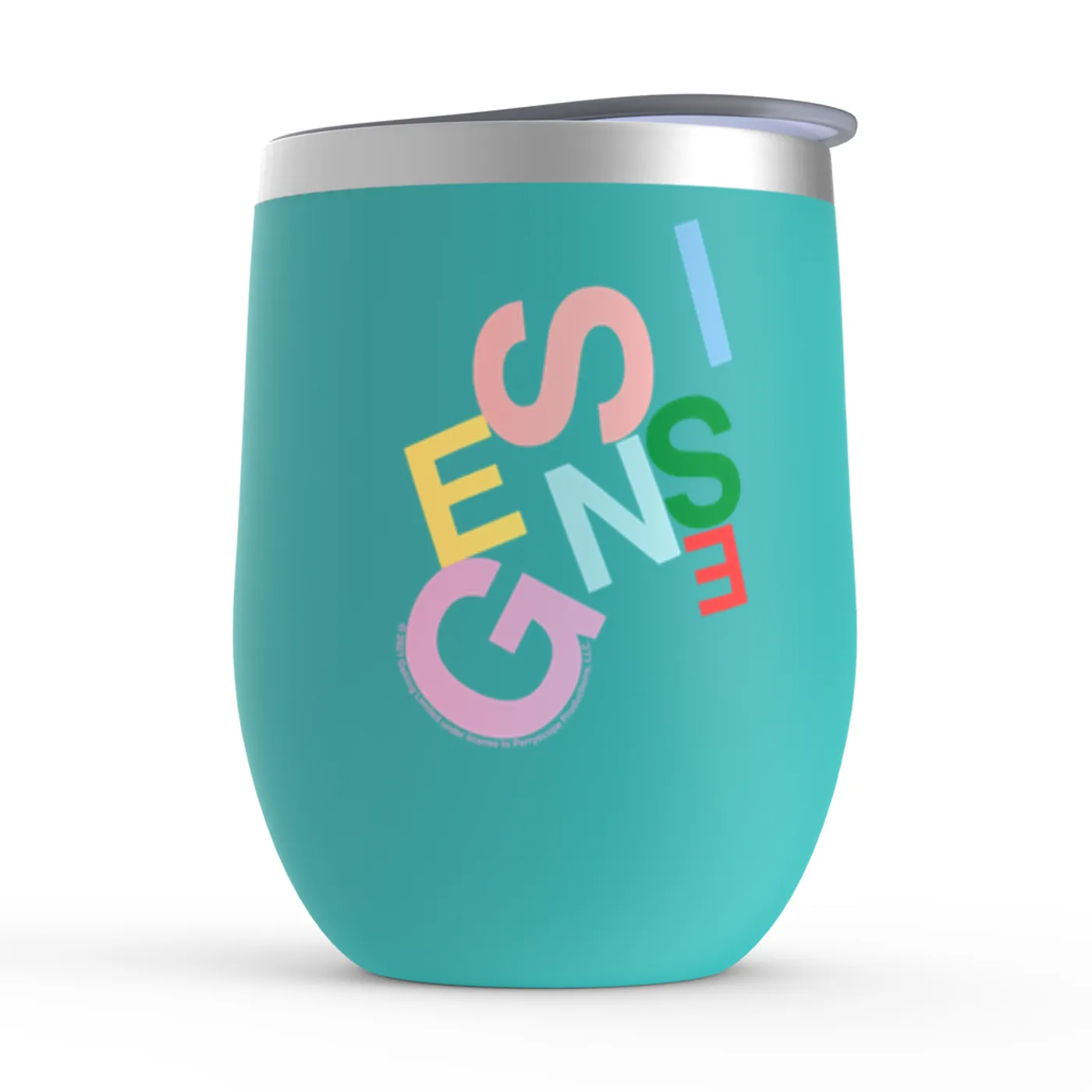 Genesis Wine Tumbler | Genesis Logo Pastel Genesis Stemless Wine Tumbler (Merchbar Exclusive)