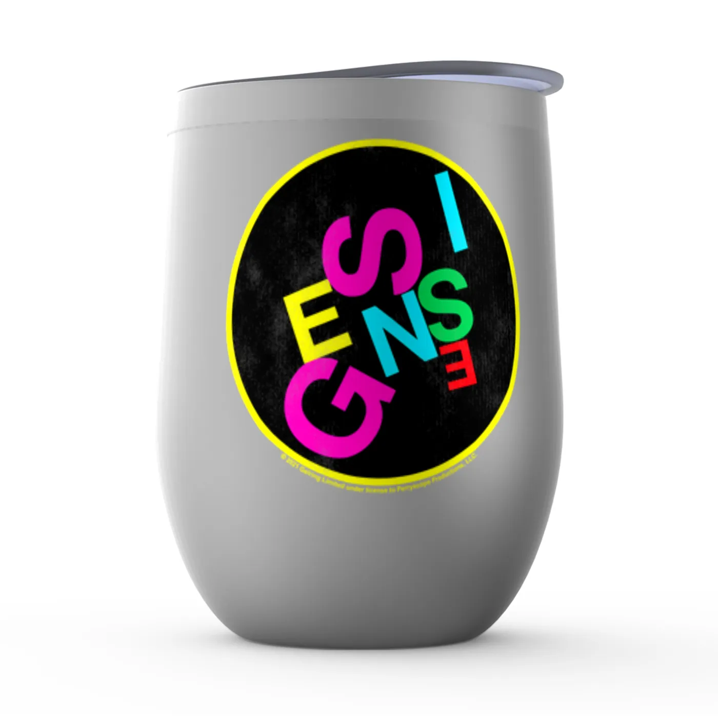 Genesis Wine Tumbler | Genesis Logo Neon Genesis Stemless Wine Tumbler (Merchbar Exclusive)
