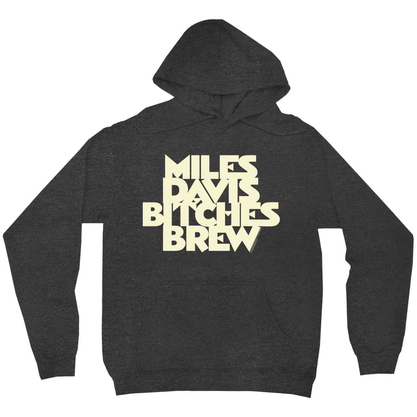 Miles Davis Hoodie | Bitches Brew White Logo Miles Davis Hoodie