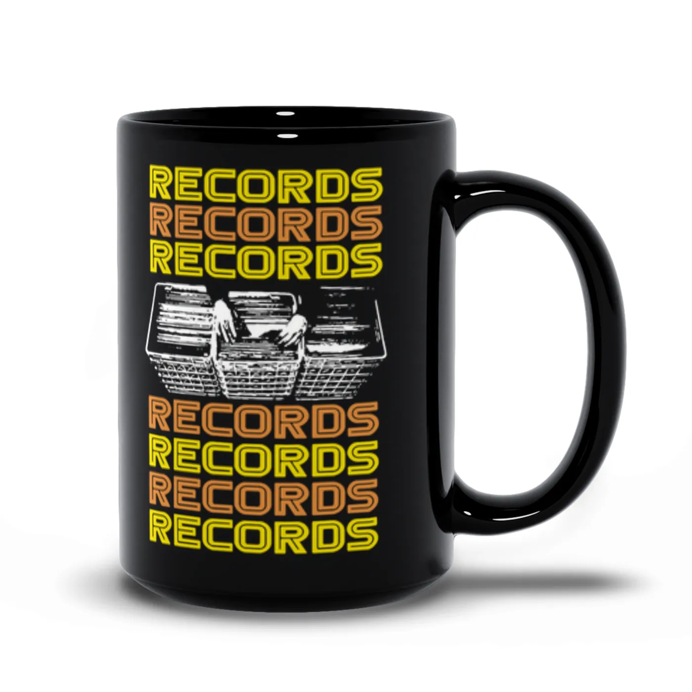 Merchbar Music Life Mug | Milk Crate Digger Merchbar Music Life Mug