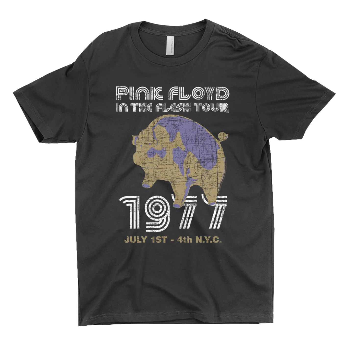 Pink Floyd T-Shirt | In The Flesh 1977 NYC Concert Distressed Pink Floyd Shirt (Merchbar Exclusive)