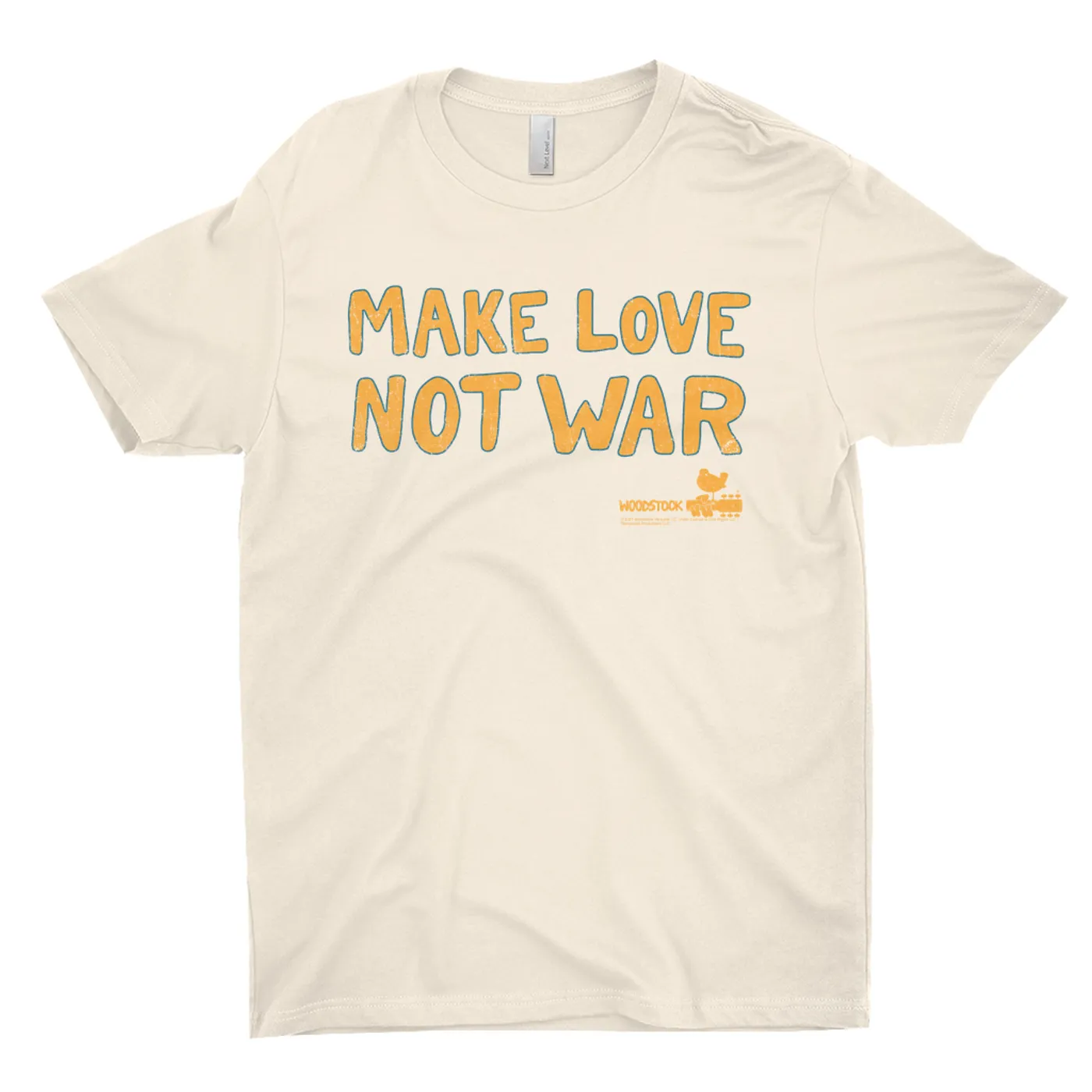 Woodstock T-Shirt | Make Love Not War Distressed Woodstock Shirt (Merchbar Exclusive)
