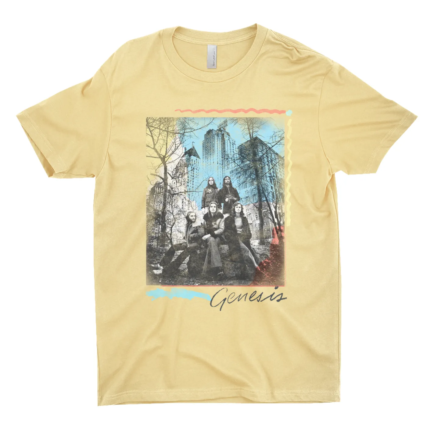 Genesis T-Shirt | Colorful Watercolor Band Photo In NYC Genesis Shirt