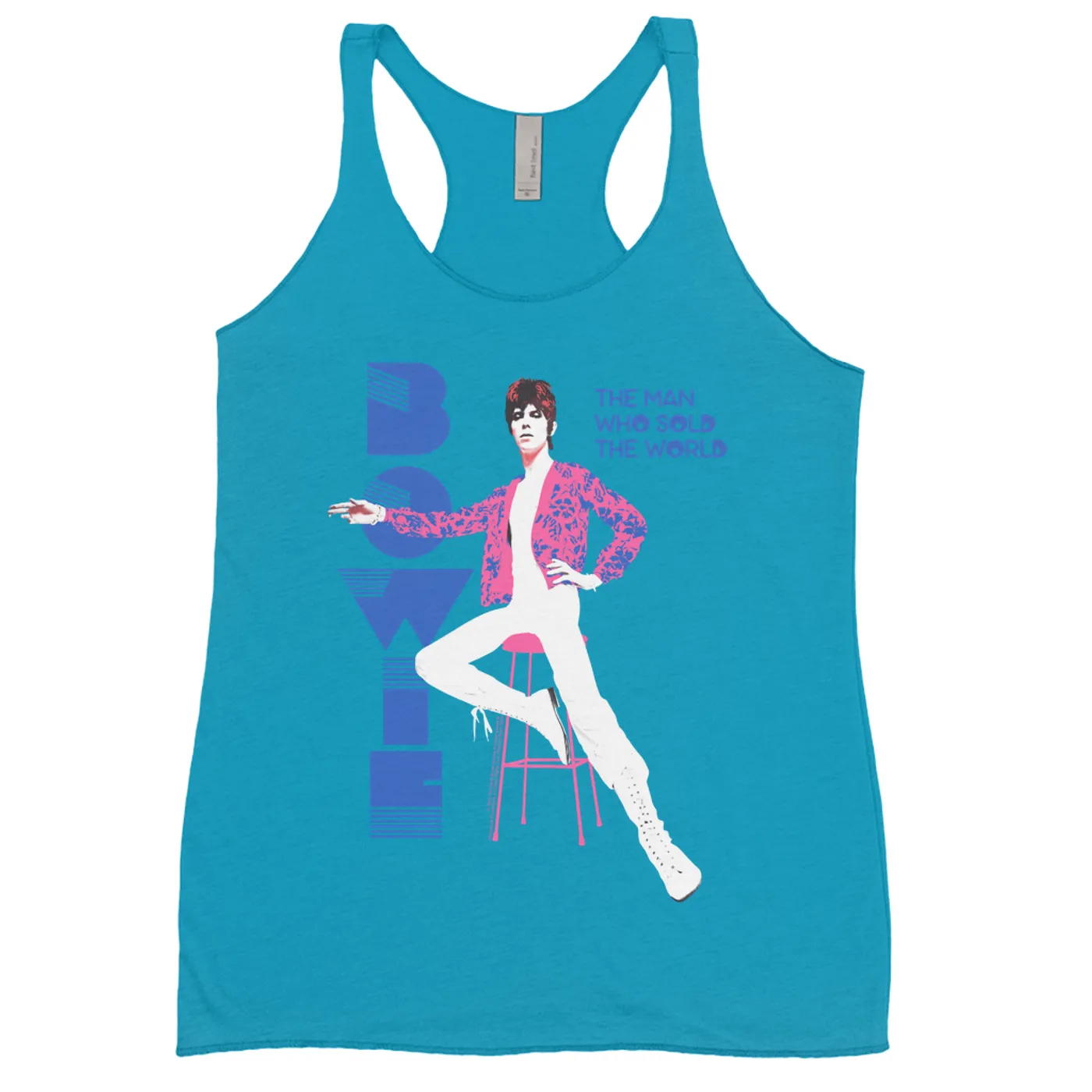 David Bowie Ladies' Tank Top | The Man Who Sold The World Pastel Design David Bowie Shirt