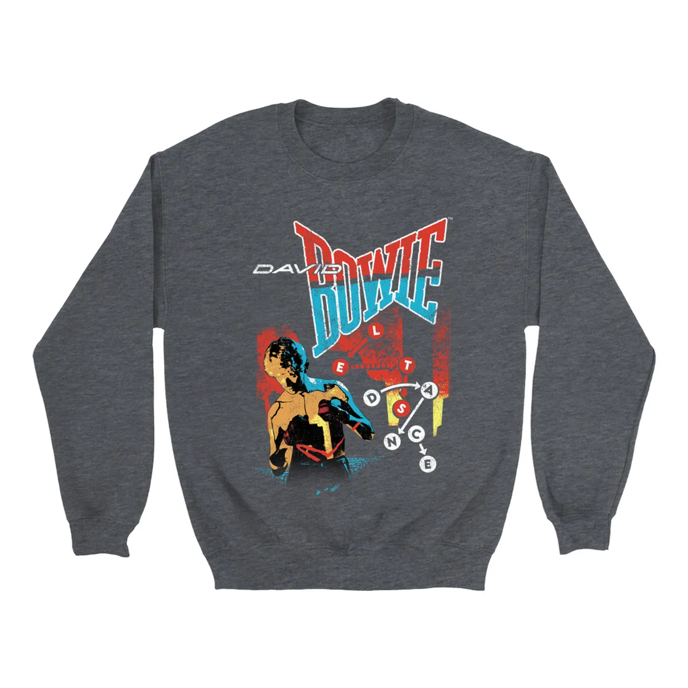 David Bowie Sweatshirt | Let's Dance Tour Image David Bowie Sweatshirt