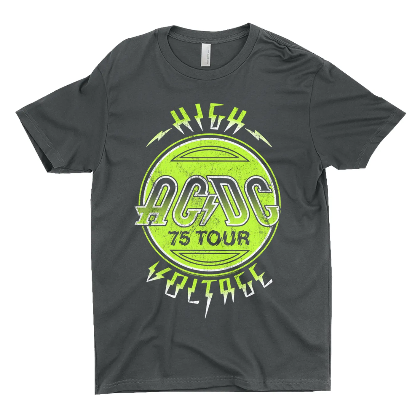 AC/DC T-Shirt | Electric Green High Voltage Design ACDC Shirt (Merchbar Exclusive)