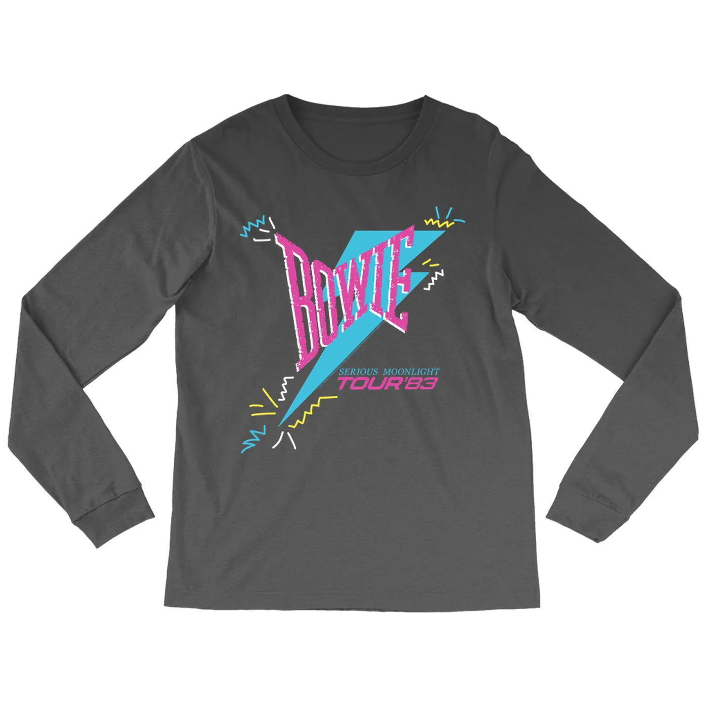 David Bowie Long Sleeve Shirt | Serious Moonlight Party Image David Bowie Shirt (Merchbar Exclusive)