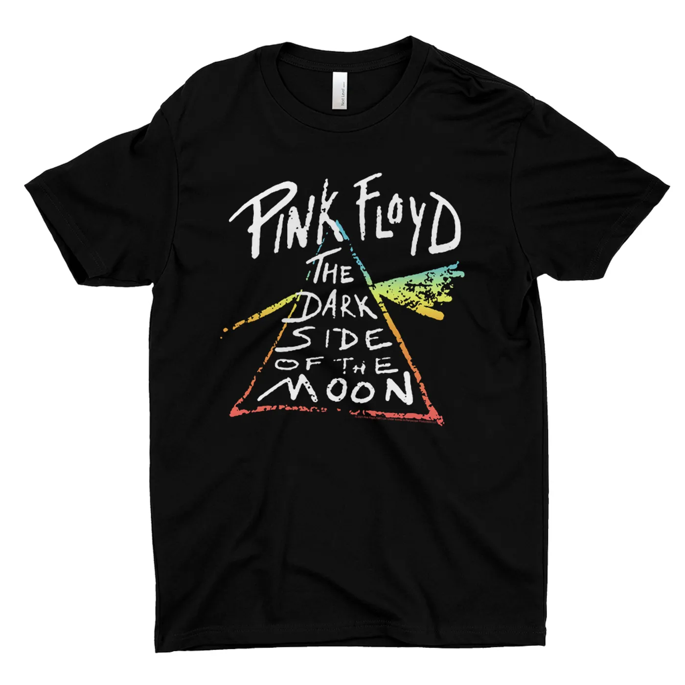 Pink Floyd T-Shirt | Color Sketch Dark Side Of The Moon Ombre Pink Floyd Shirt