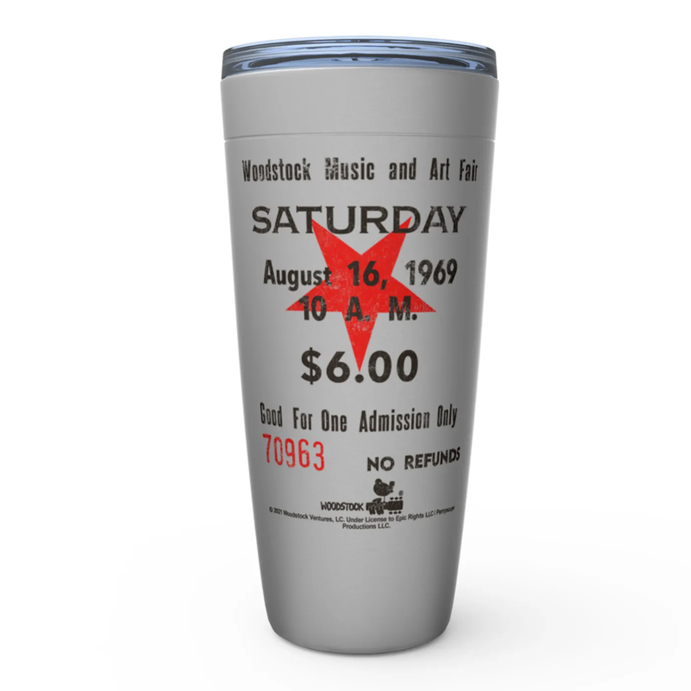Woodstock Viking Tumbler | Woodstock Music And Art Fair Ticket Stub Design Woodstock Tumbler