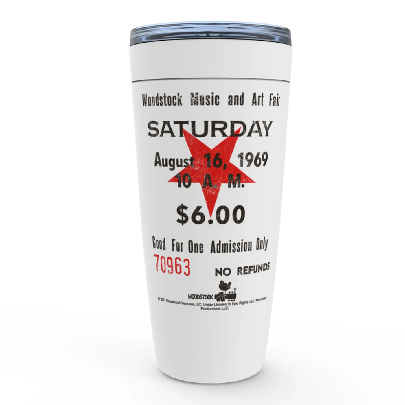 Woodstock Viking Tumbler | Woodstock Music And Art Fair Ticket Stub Design Woodstock Tumbler