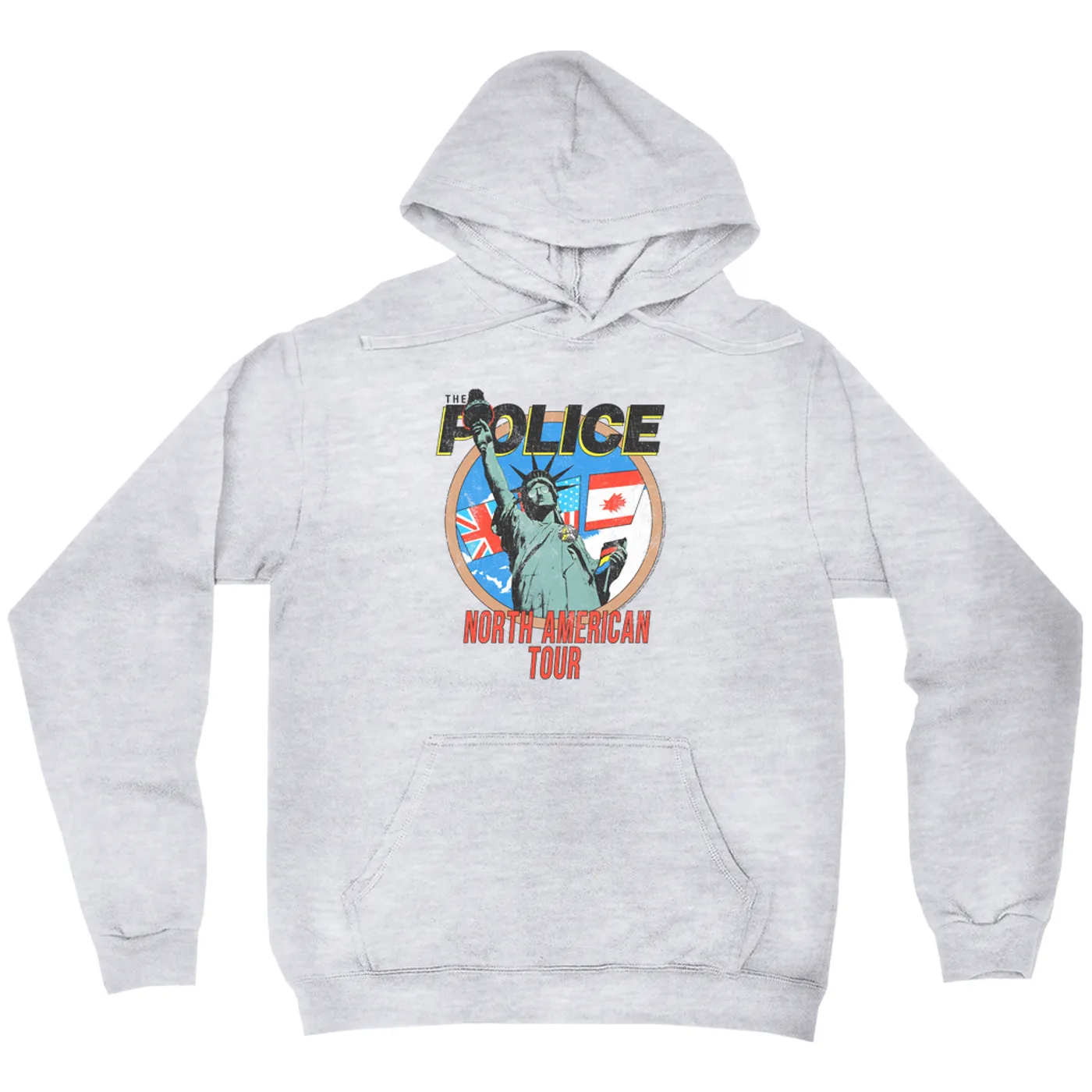 The Police Hoodie | North America 1983 Colorful Concert Promotion Distressed The Police Hoodie