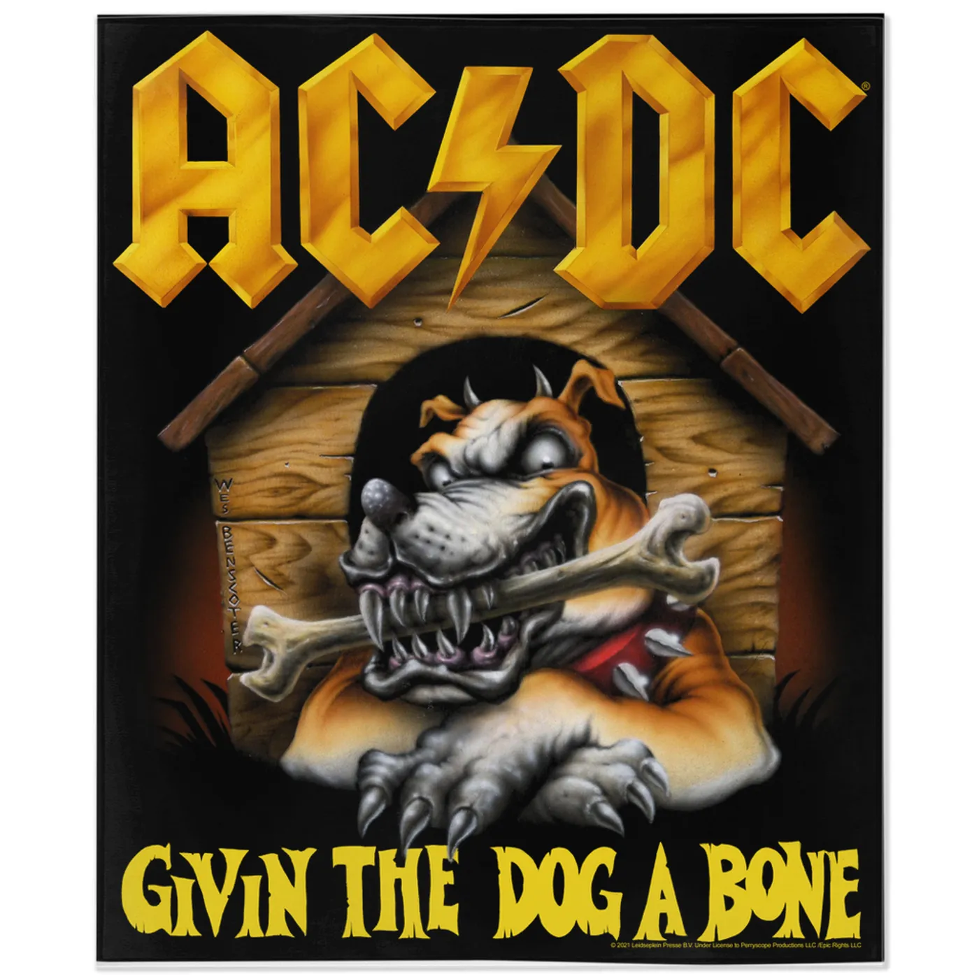 AC/DC Minky Blanket | Givin The Dog A Bone Design ACDC Blanket (Merchbar Exclusive)